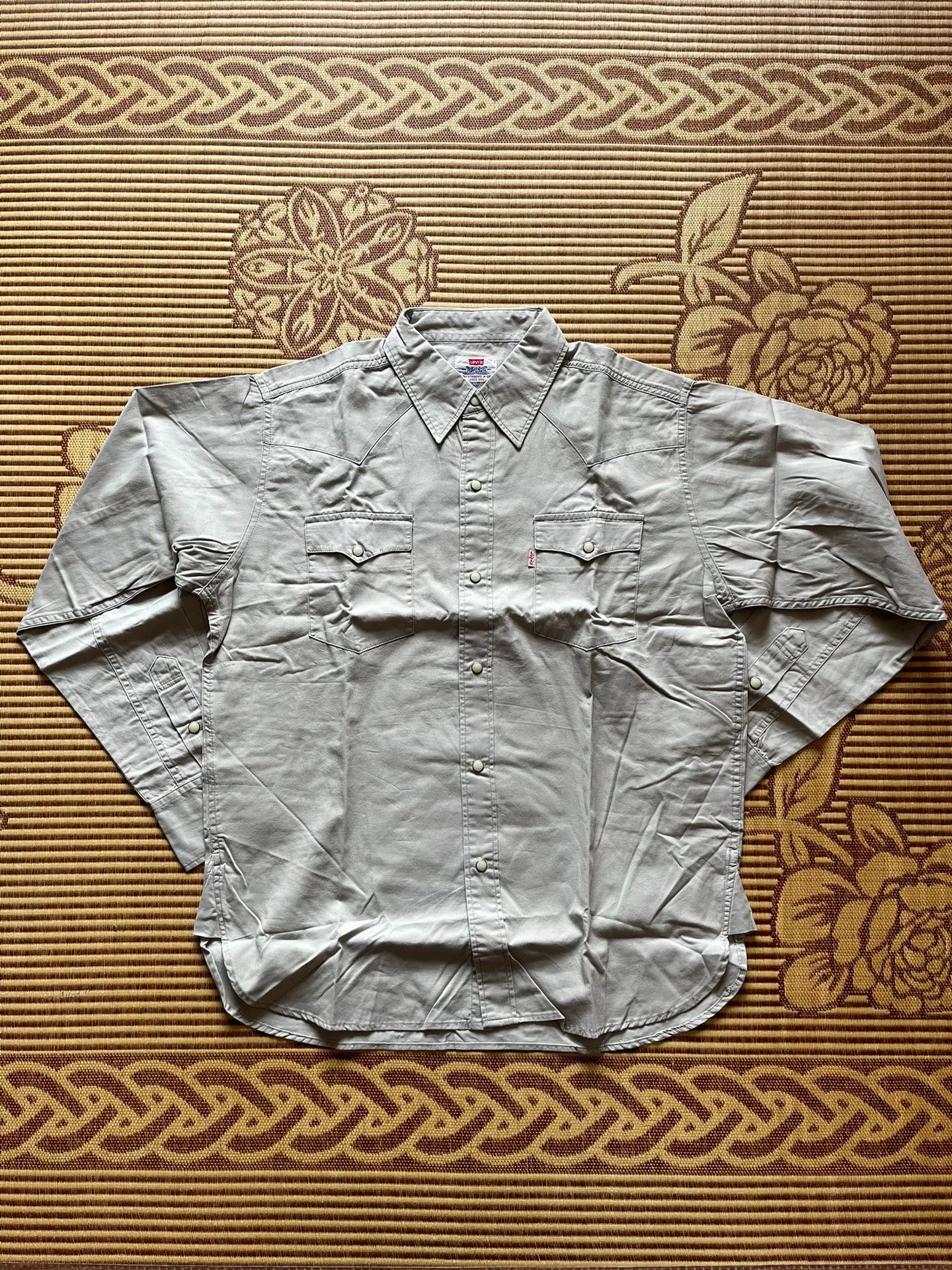 Levi's Vintage Clothing Levi's LVC Beige Long Sleeve Shirt Size US M / EU 48-50 / 2 - 2 Thumbnail