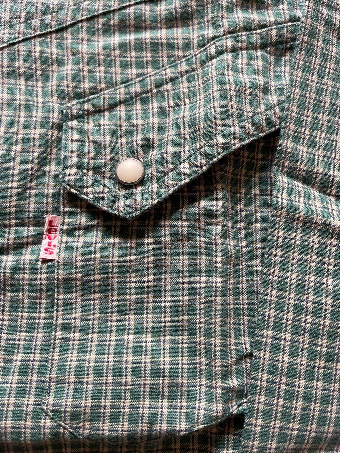 Levi's Vintage Clothing Levi's LVC Green Plaid Long-Sleeve Shirt L Size US L / EU 52-54 / 3 - 3 Thumbnail
