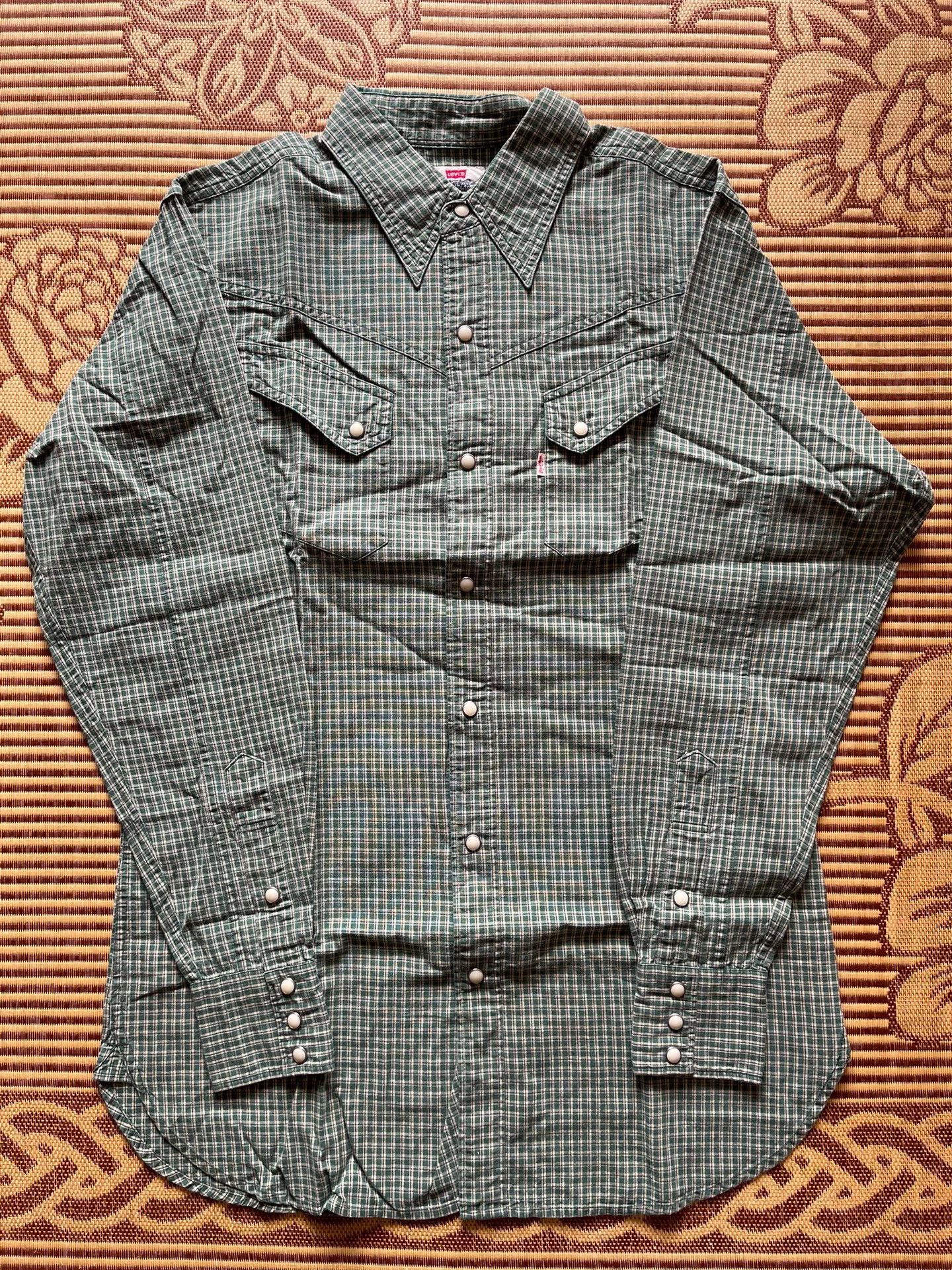 Levi's Vintage Clothing Levi's LVC Green Plaid Long-Sleeve Shirt L Size US L / EU 52-54 / 3 - 2 Thumbnail
