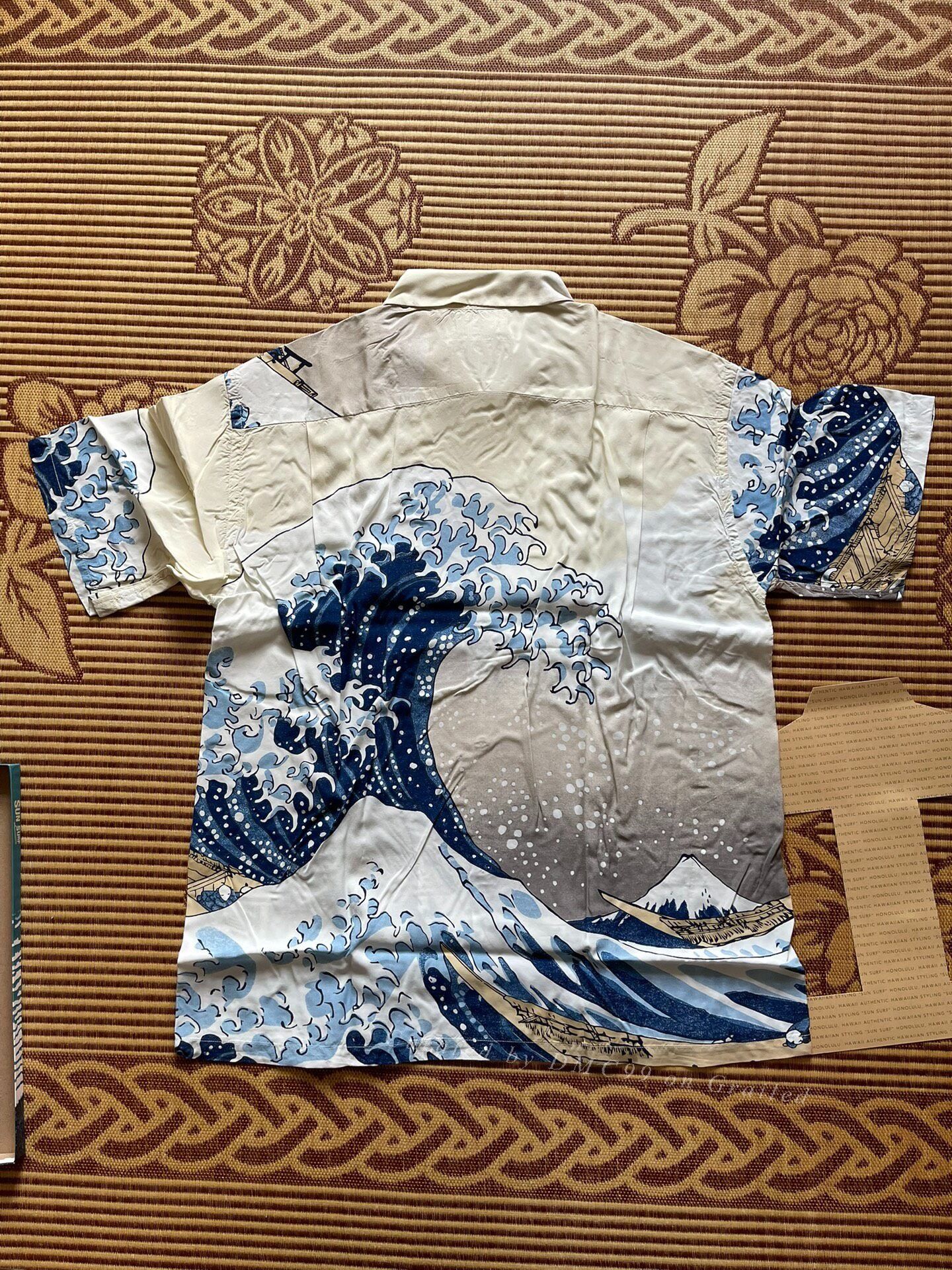 Sun Surf SUN SURF Hokusai Great Wave Hawaiian Shirt Size US XL / EU 56 / 4 - 4 Thumbnail