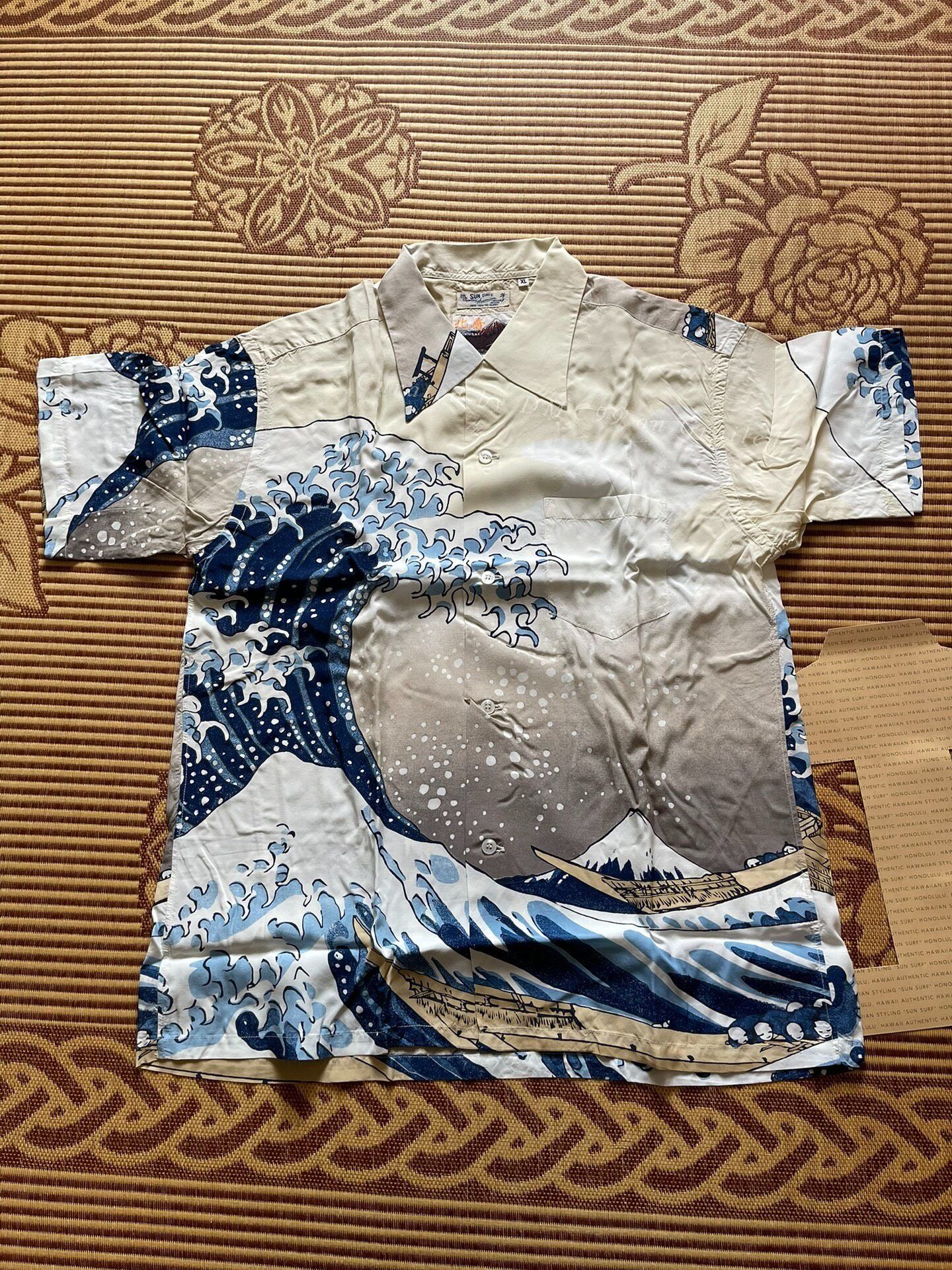 Sun Surf SUN SURF Hokusai Great Wave Hawaiian Shirt Size US XL / EU 56 / 4 - 8 Thumbnail
