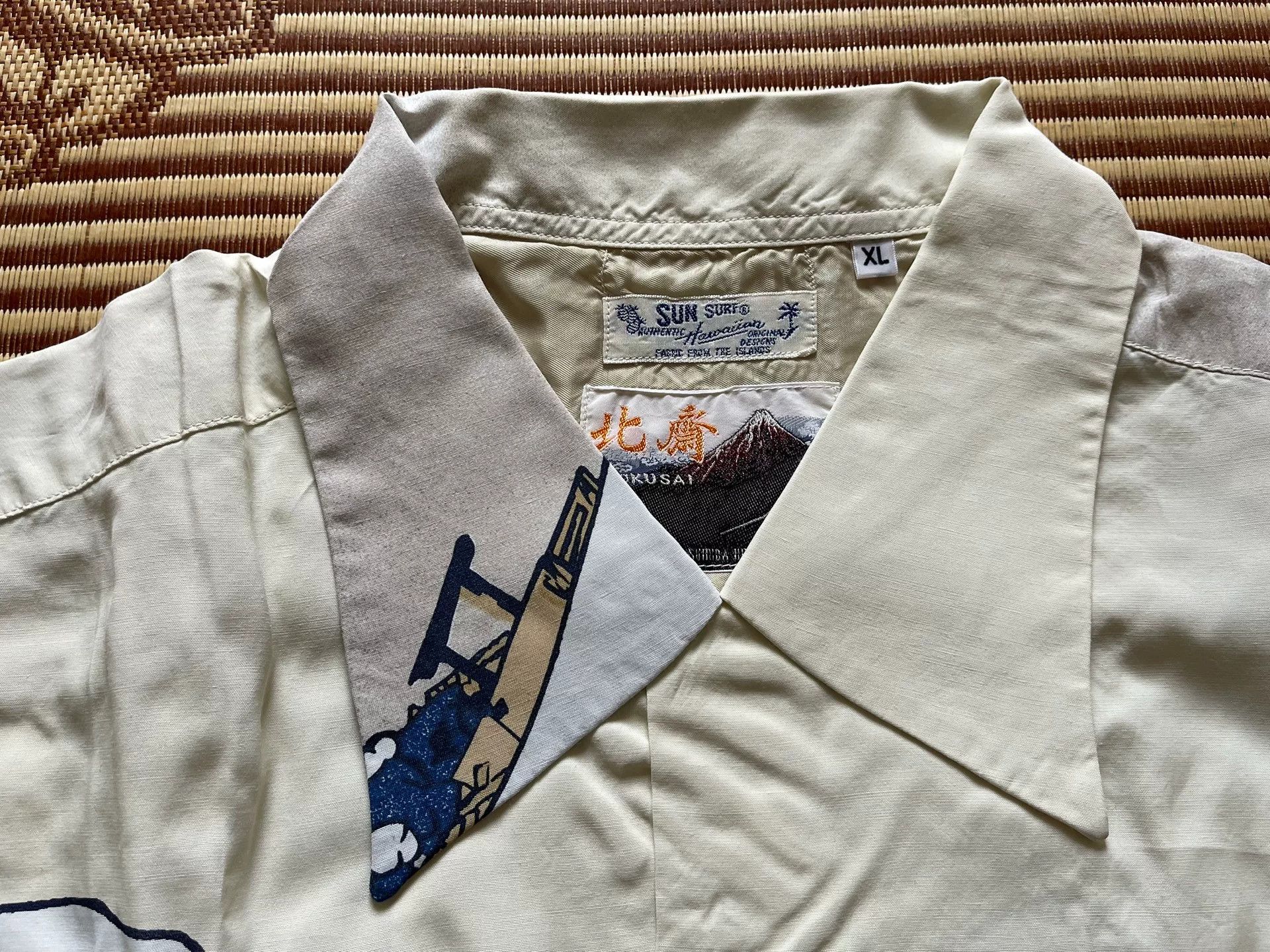 Sun Surf SUN SURF Hokusai Great Wave Hawaiian Shirt Size US XL / EU 56 / 4 - 5 Thumbnail