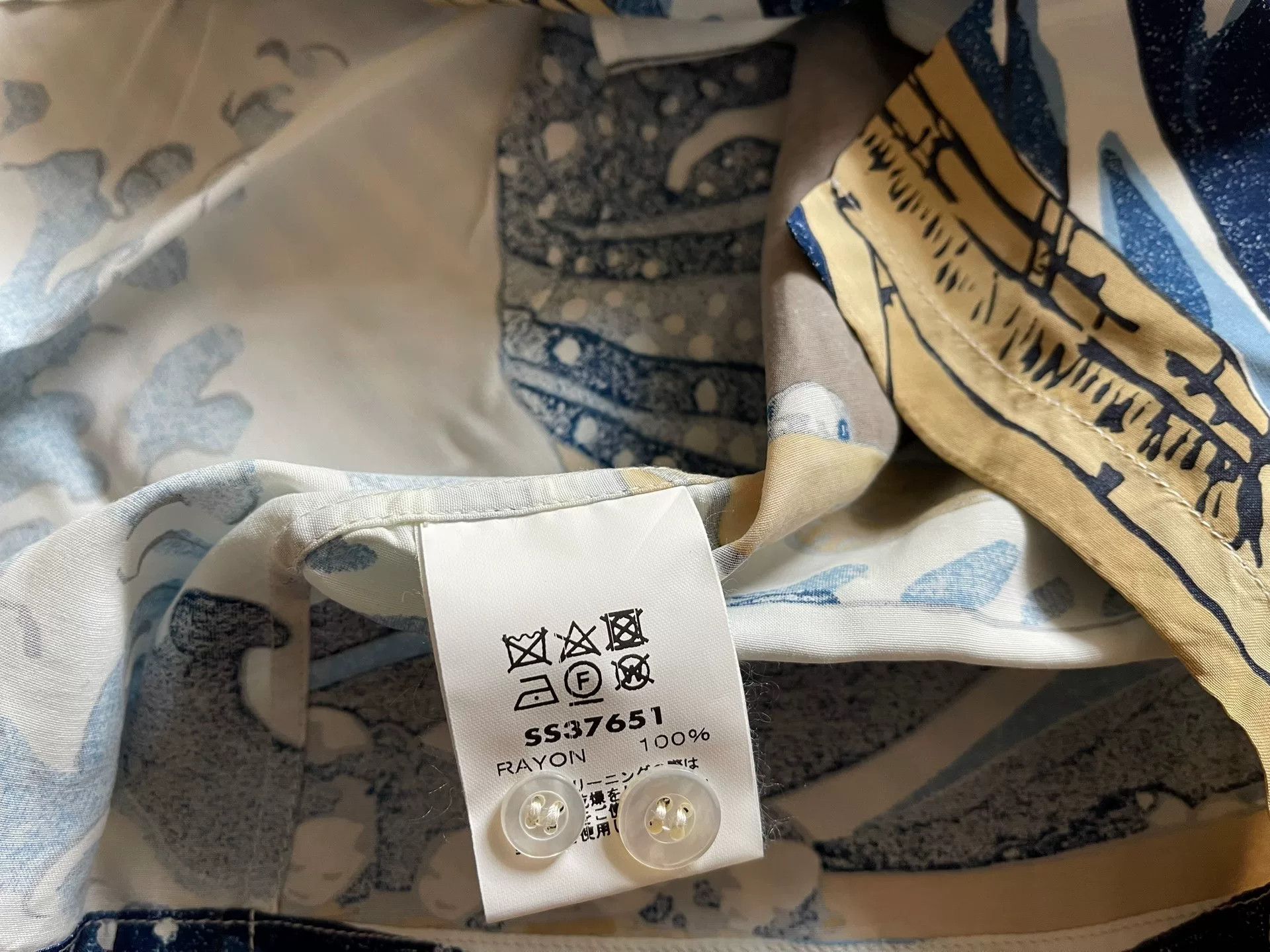 Sun Surf SUN SURF Hokusai Great Wave Hawaiian Shirt Size US XL / EU 56 / 4 - 6 Thumbnail