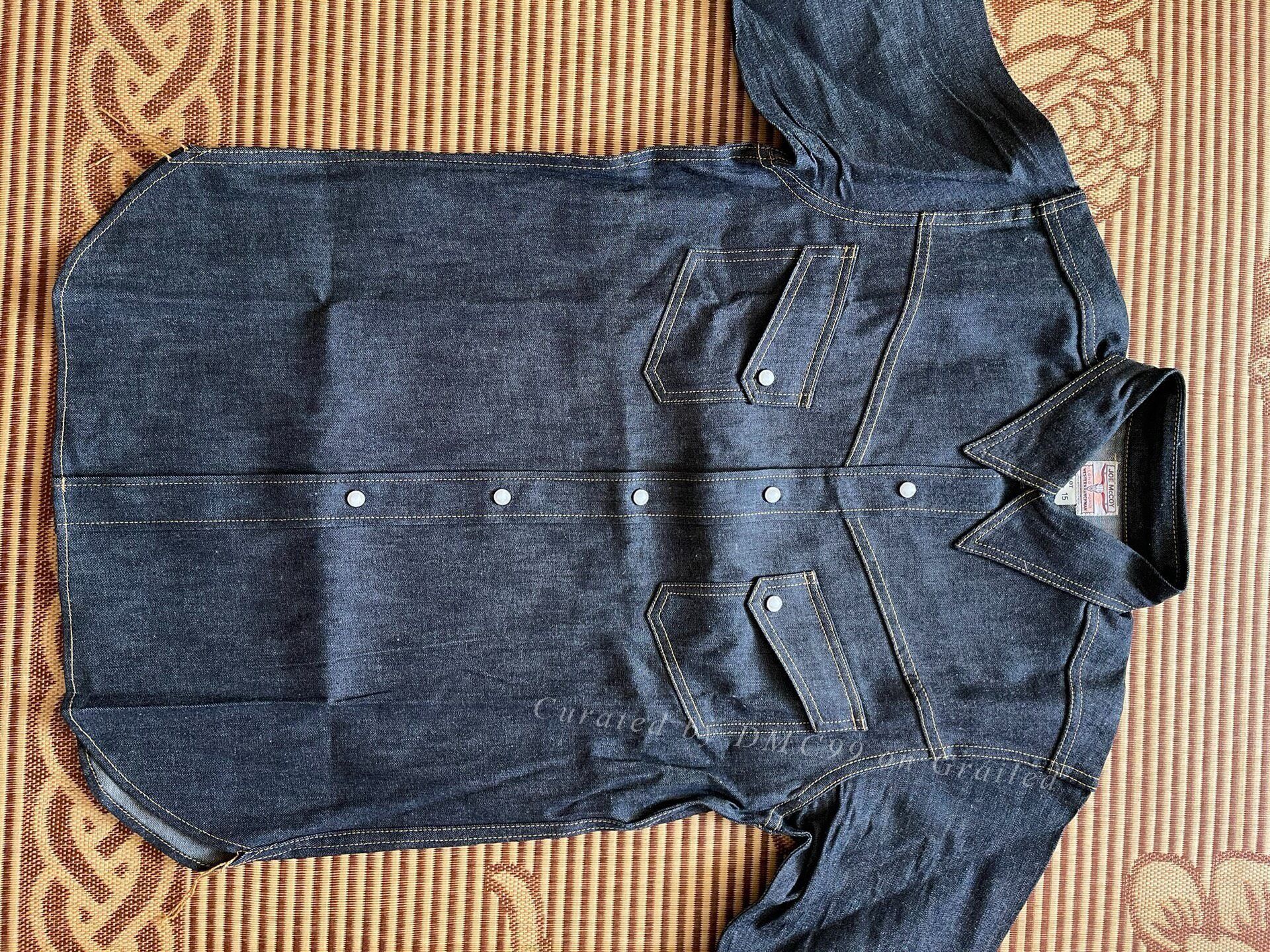 The Real McCoy's Joe McCoy Longhorn Western Denim Shirt Size US M / EU 48-50 / 2 - 3 Thumbnail