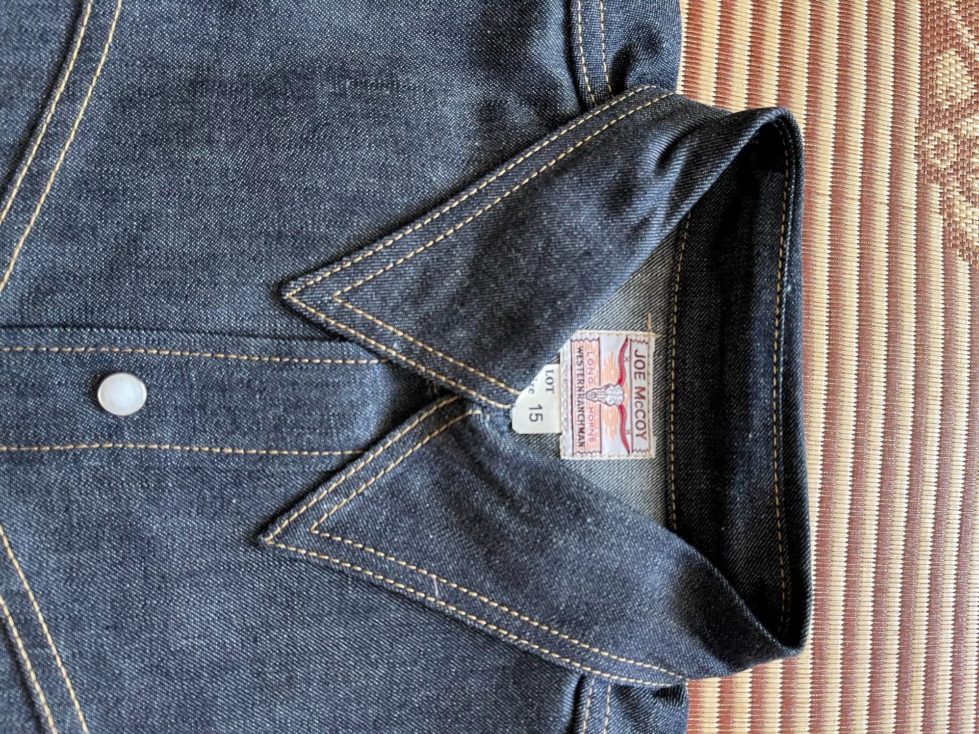 The Real McCoy's Joe McCoy Longhorn Western Denim Shirt Size US M / EU 48-50 / 2 - 2 Thumbnail