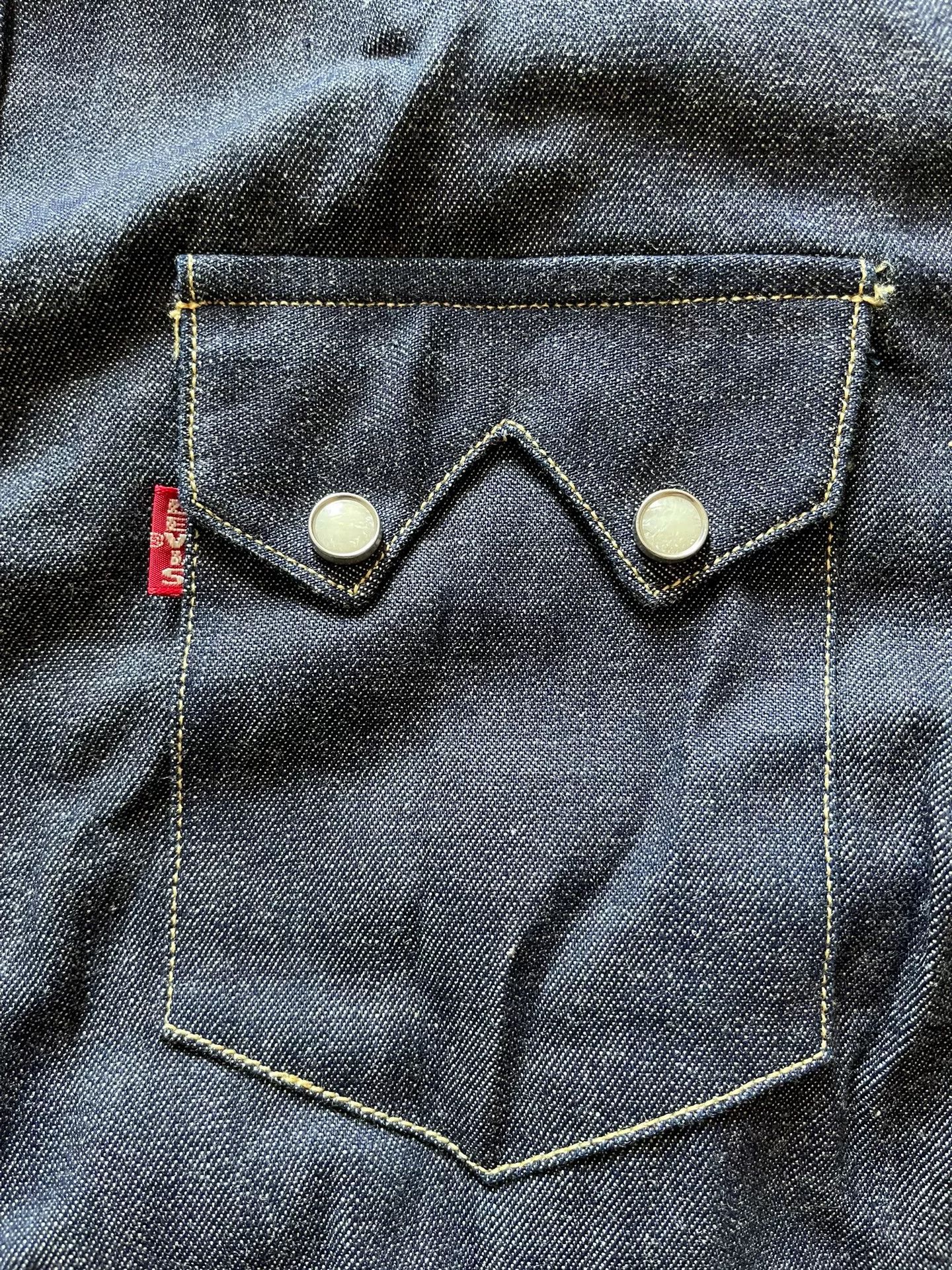 Levi's Vintage Clothing Levis LVC 555 Denim Shirt Size US M / EU 48-50 / 2 - 3 Thumbnail