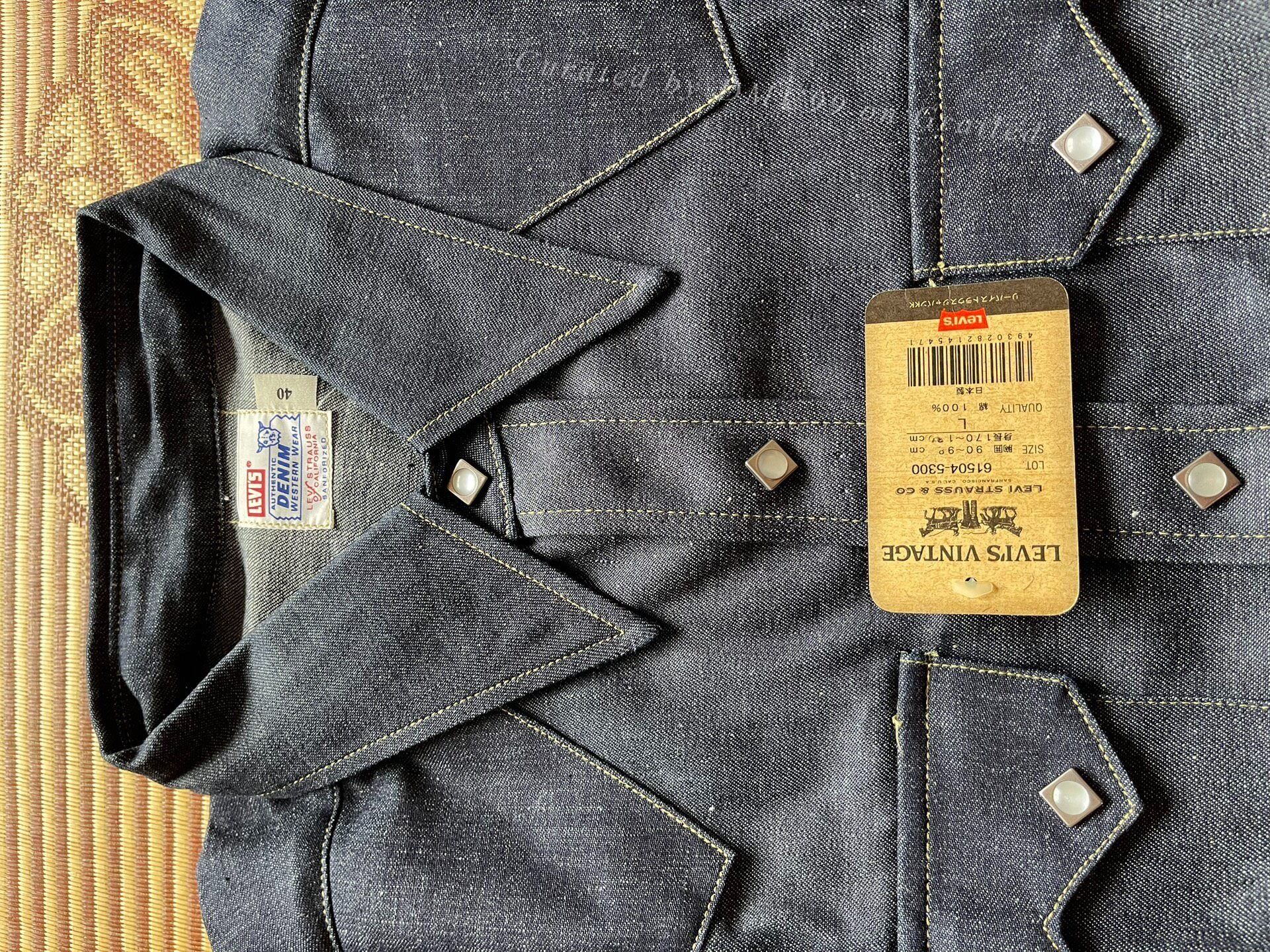 Levi's Levis 61504-5300 Western Denim Shirt Size US XXS / EU 40 - 3 Thumbnail