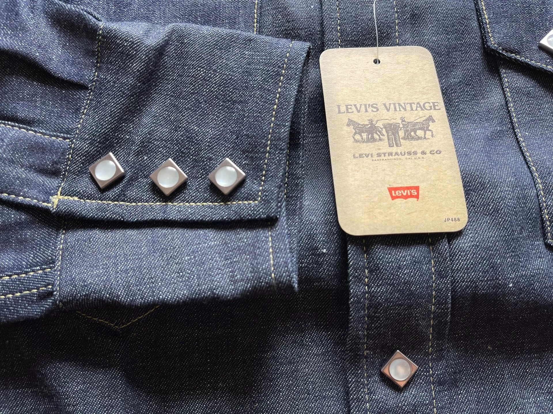 Levi's Levis 61504-5300 Western Denim Shirt Size US XXS / EU 40 - 8 Thumbnail