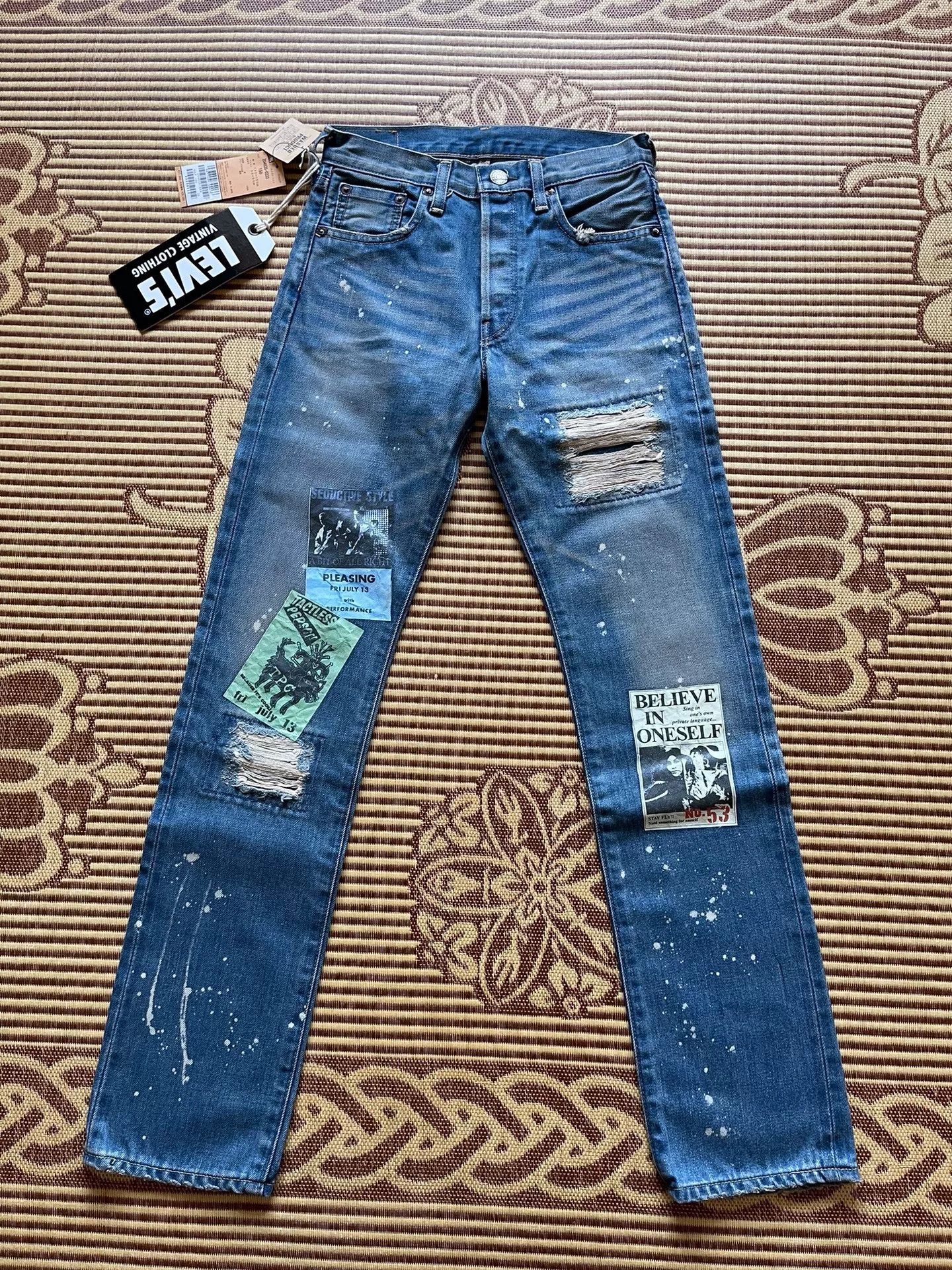 Levi's Vintage Clothing Levi's 501XX LVC Distressed Women's Jeans Size 25" / US 0 / IT 36 - 2 Thumbnail