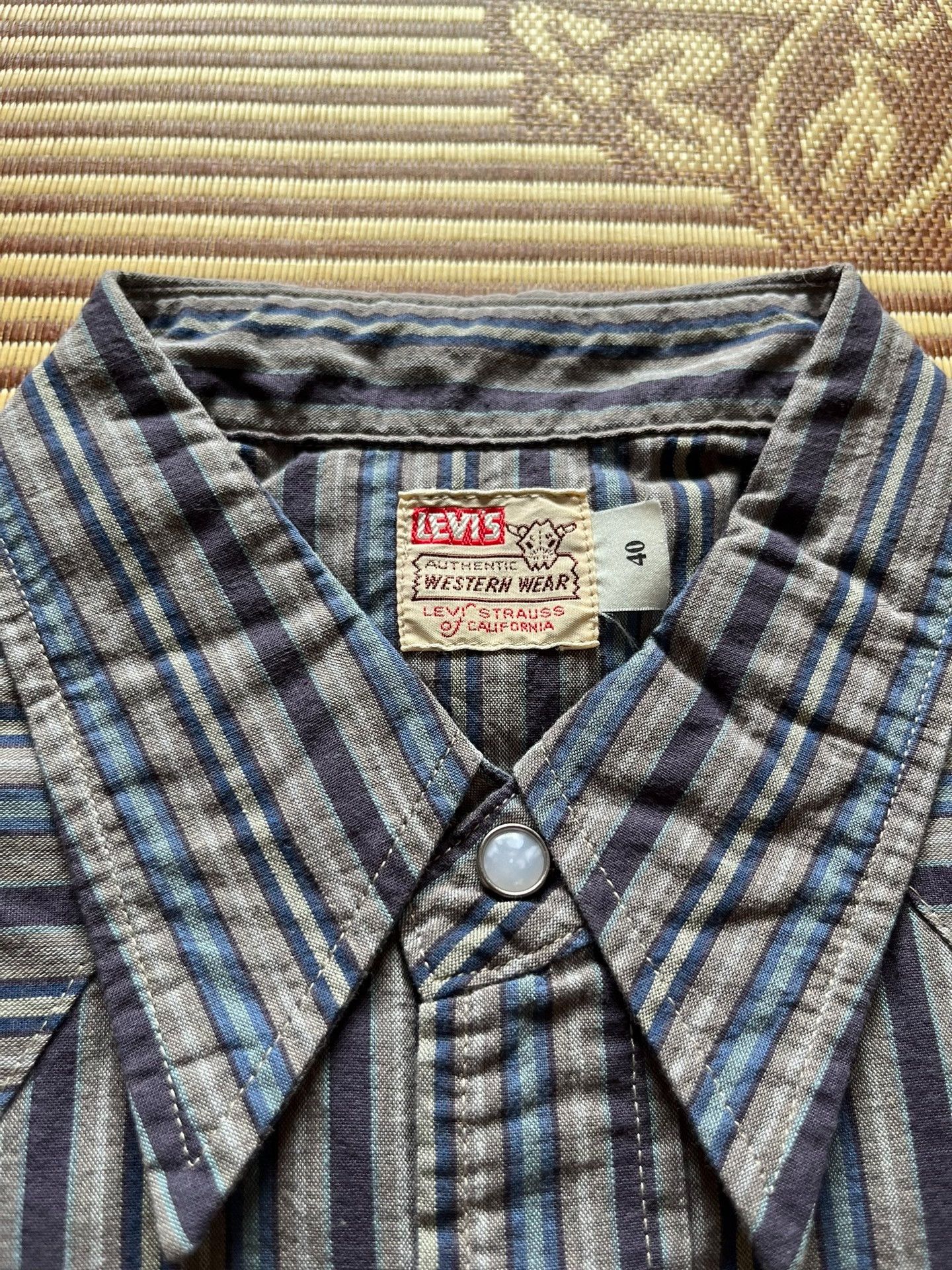 Levi's Vintage Clothing Levi's LVC Japan Long-Sleeve Striped Shirt Size US M / EU 48-50 / 2 - 4 Thumbnail