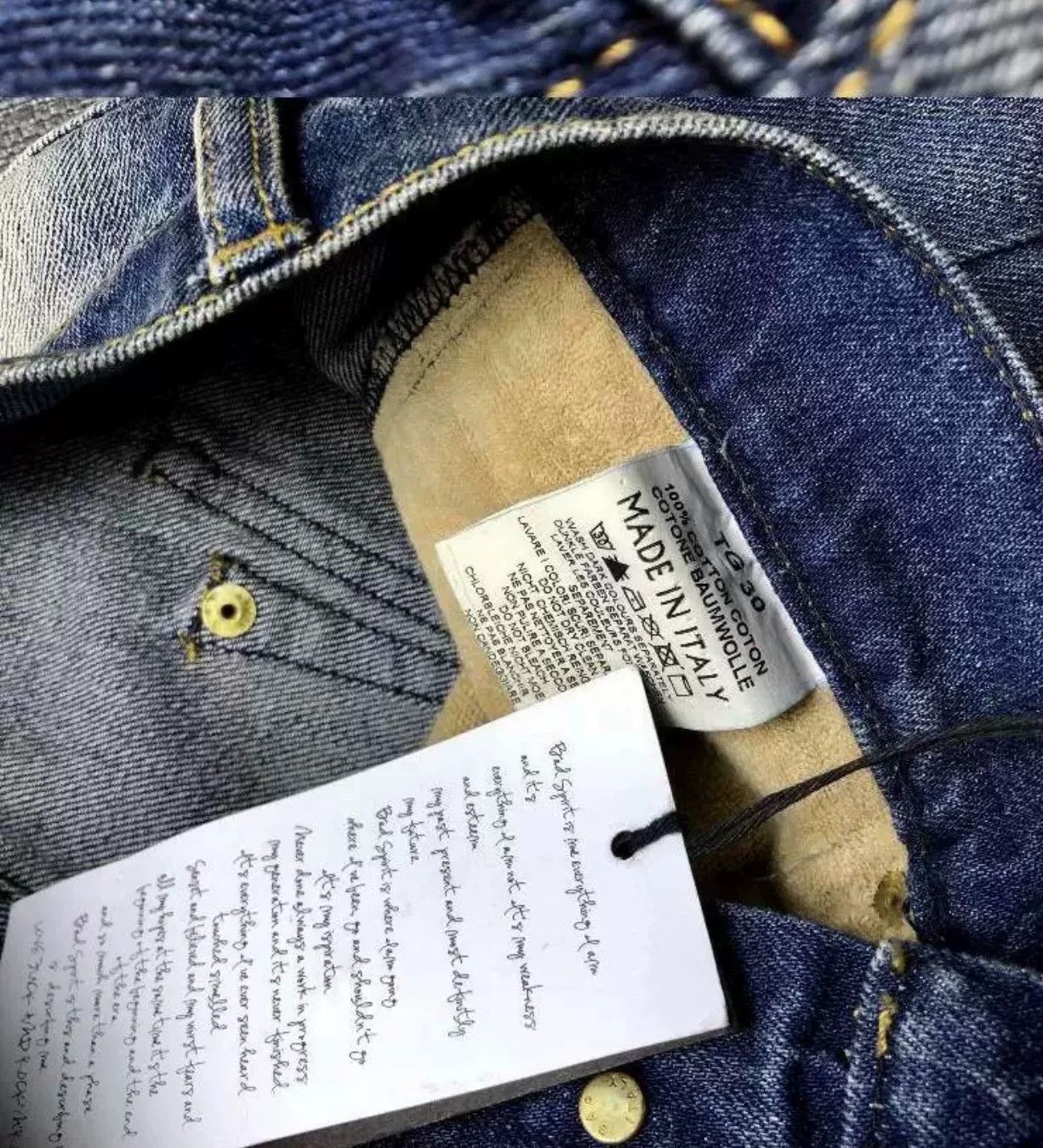Other Bad Spirit Men's Slim Fit Jeans Size US 30 / EU 46 - 6 Thumbnail
