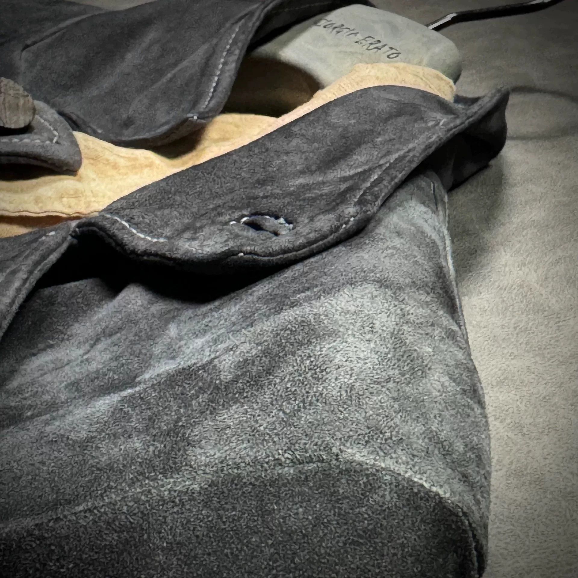 Giorgio Brato George Brato Men's Distressed Gray Suede Jacket Size US S / EU 44-46 / 1 - 3 Thumbnail