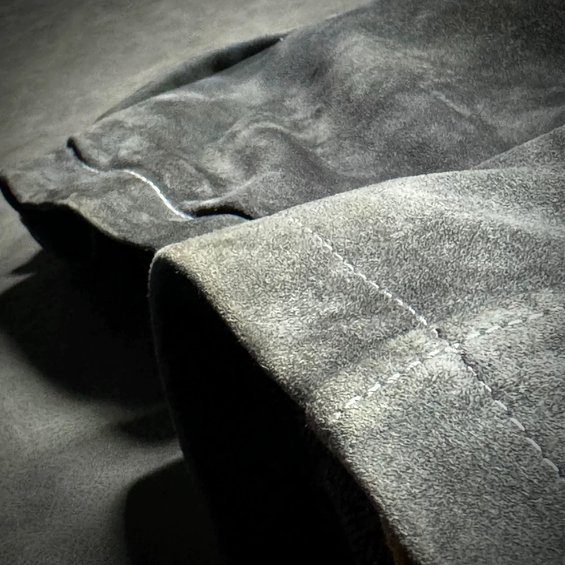 Giorgio Brato George Brato Men's Distressed Gray Suede Jacket Size US S / EU 44-46 / 1 - 8 Thumbnail