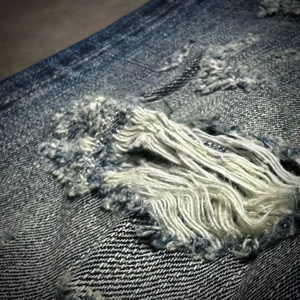 Other Men's American Vintage Selvedge Ripped Jeans Size US 34 / EU 50 - 8 Thumbnail