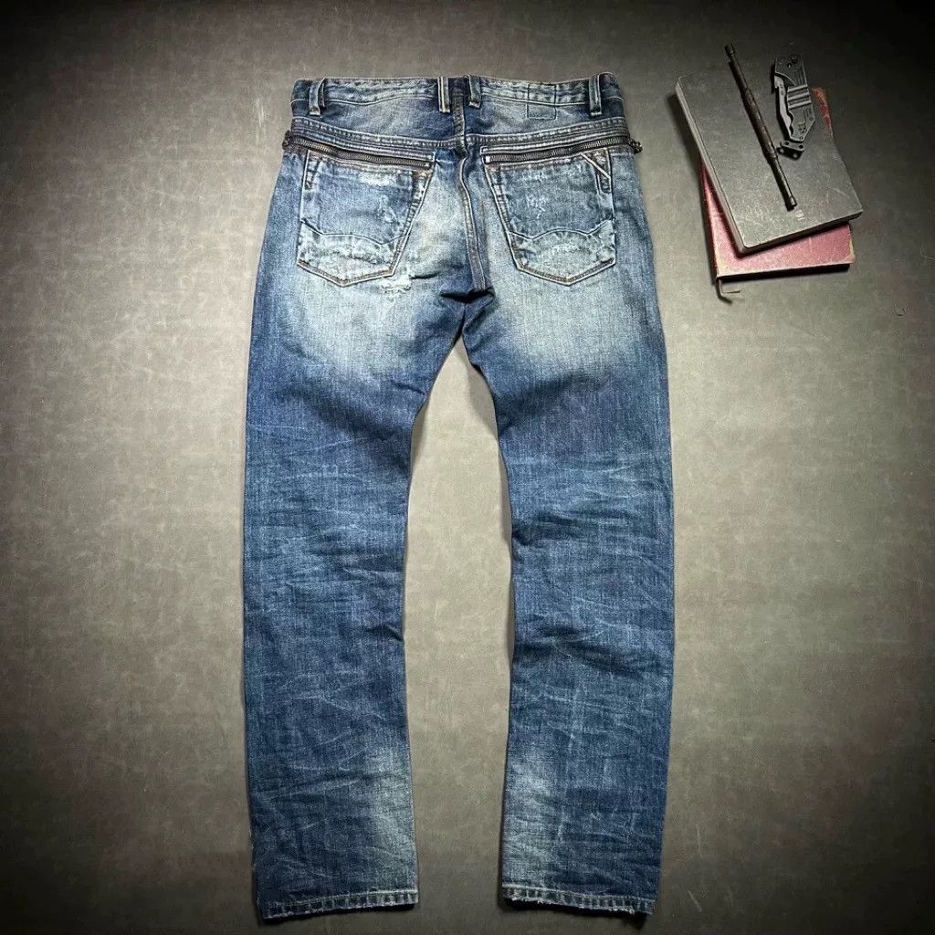Other Men's American Vintage Selvedge Ripped Jeans Size US 34 / EU 50 - 6 Thumbnail