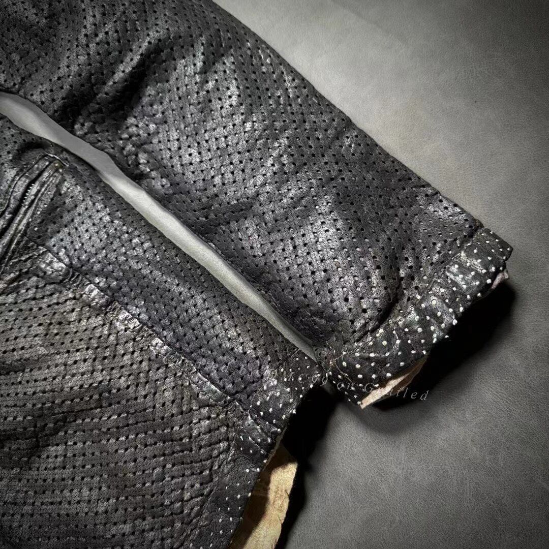 Giorgio Brato Giorgio Brato Laser Perforated Leather Jacket Size US M / EU 48-50 / 2 - 5 Thumbnail