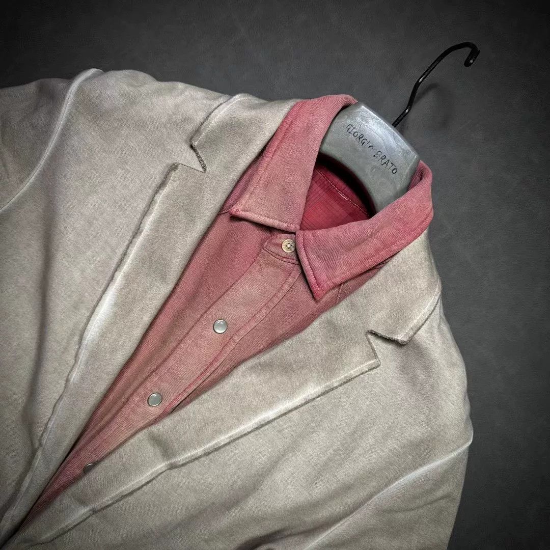 Giorgio Brato Giorgio Brato Men's Distressed Slim Patchwork Leather Suit Size US S / EU 44-46 / 1 - 2 Thumbnail