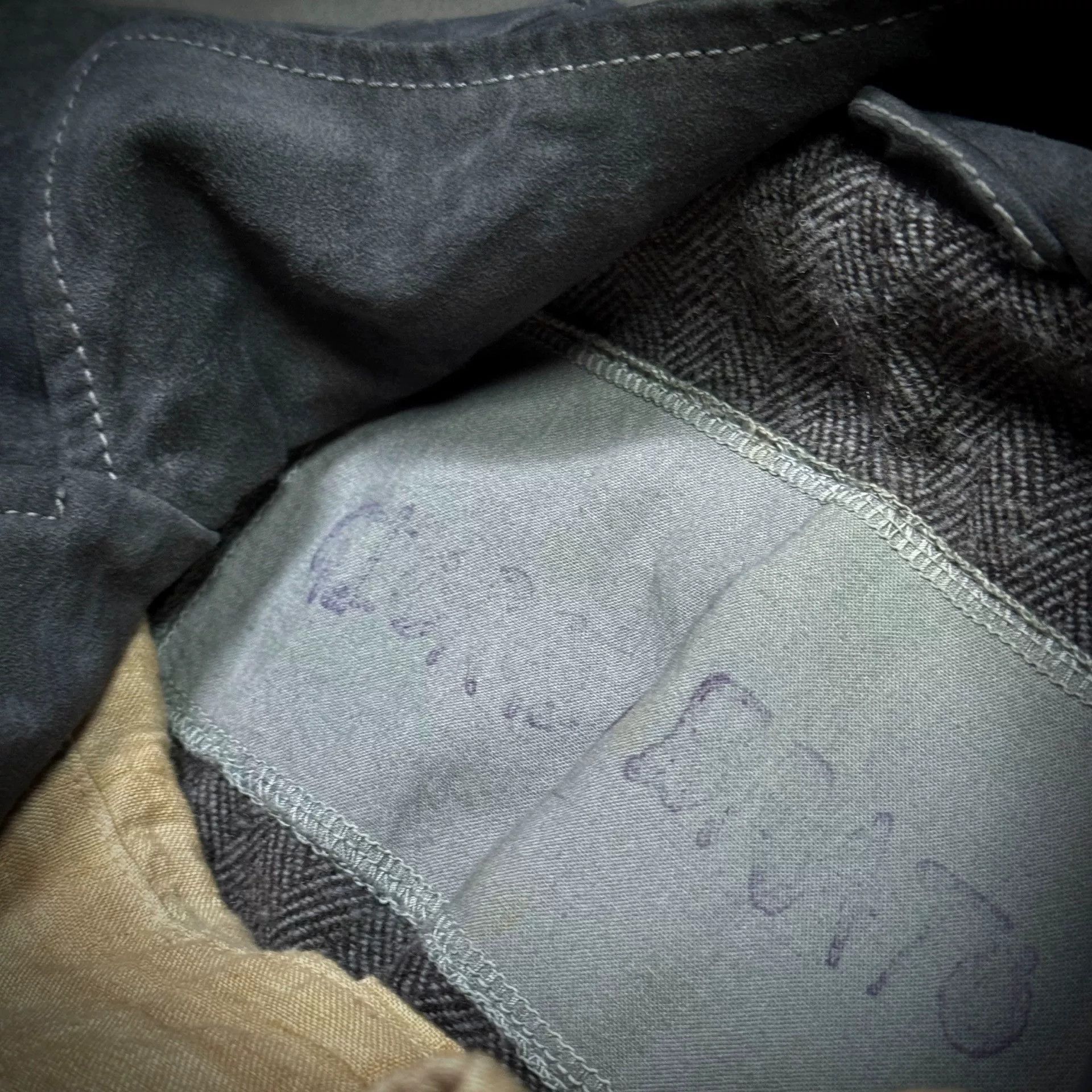 Giorgio Brato George Blatto Men's Distressed Gray Leather Jacket Size US S / EU 44-46 / 1 - 4 Thumbnail