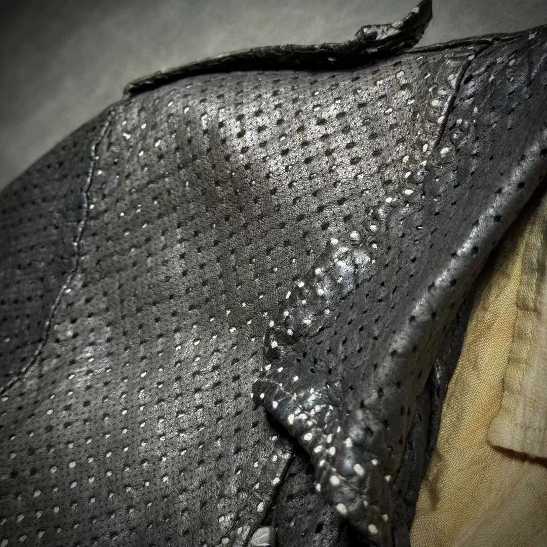 Giorgio Brato Giorgio Brato Laser Perforated Leather Jacket Size US M / EU 48-50 / 2 - 3 Thumbnail