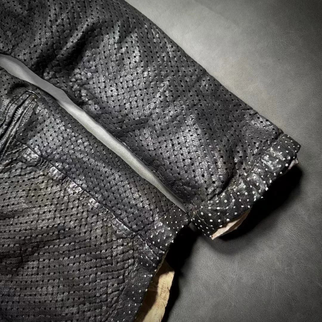 Giorgio Brato Giorgio Brato Laser Perforated Leather Jacket Size US M / EU 48-50 / 2 - 5 Thumbnail