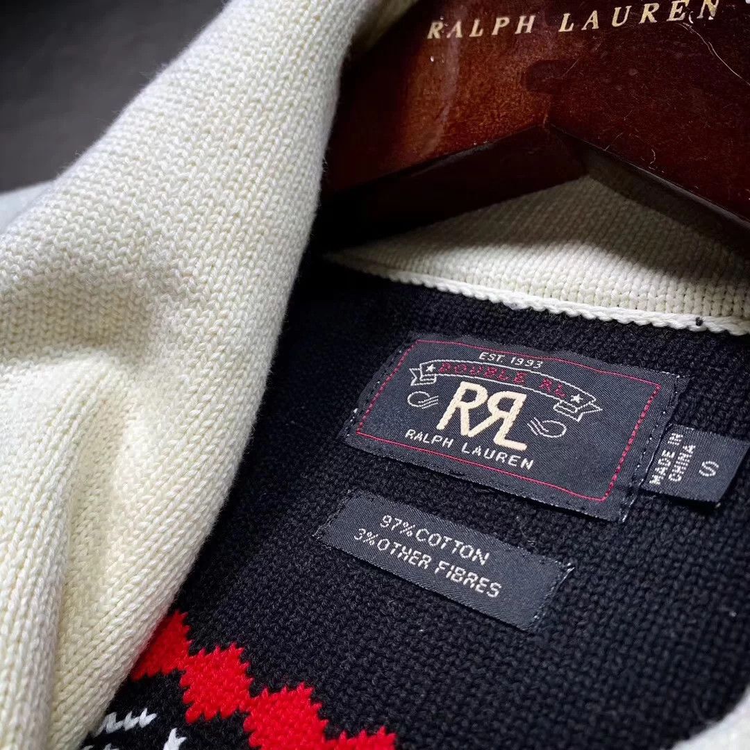 RRL Ralph Lauren RRL Double-Layer Thick Cotton Sweater Size US S / EU 44-46 / 1 - 3 Thumbnail