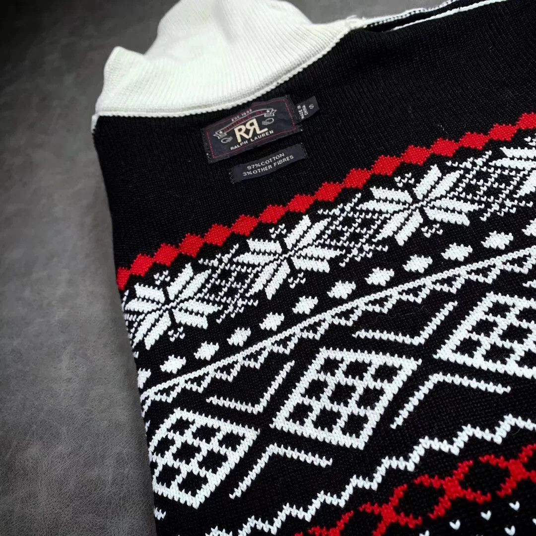 RRL Ralph Lauren RRL Double-Layer Thick Cotton Sweater Size US S / EU 44-46 / 1 - 9 Thumbnail