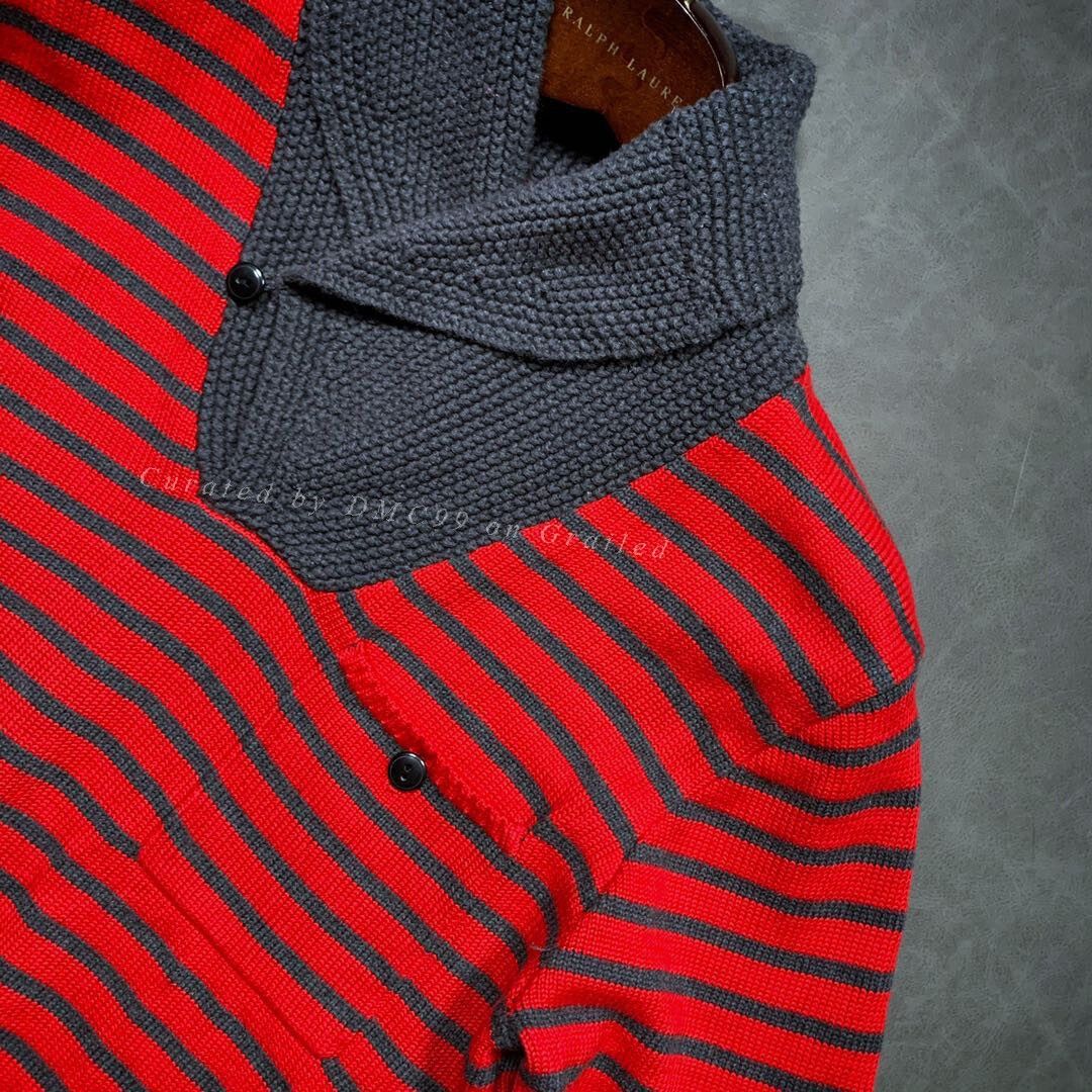 RRL Ralph Lauren RRL Retro Horizontal Stripe Slim Sweater Size US M / EU 48-50 / 2 - 2 Thumbnail