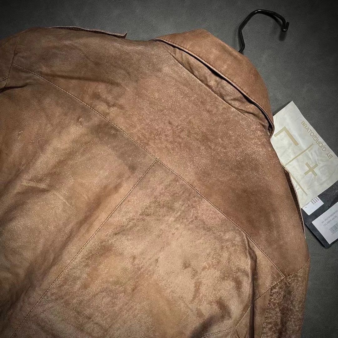 Giorgio Brato Giorgio Brato Men's Sanded Lambskin Jacket Size US M / EU 48-50 / 2 - 7 Thumbnail