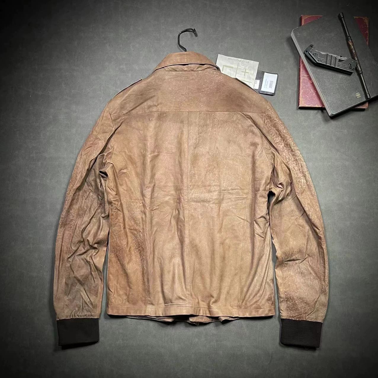 Giorgio Brato Giorgio Brato Men's Sanded Lambskin Jacket Size US M / EU 48-50 / 2 - 6 Thumbnail