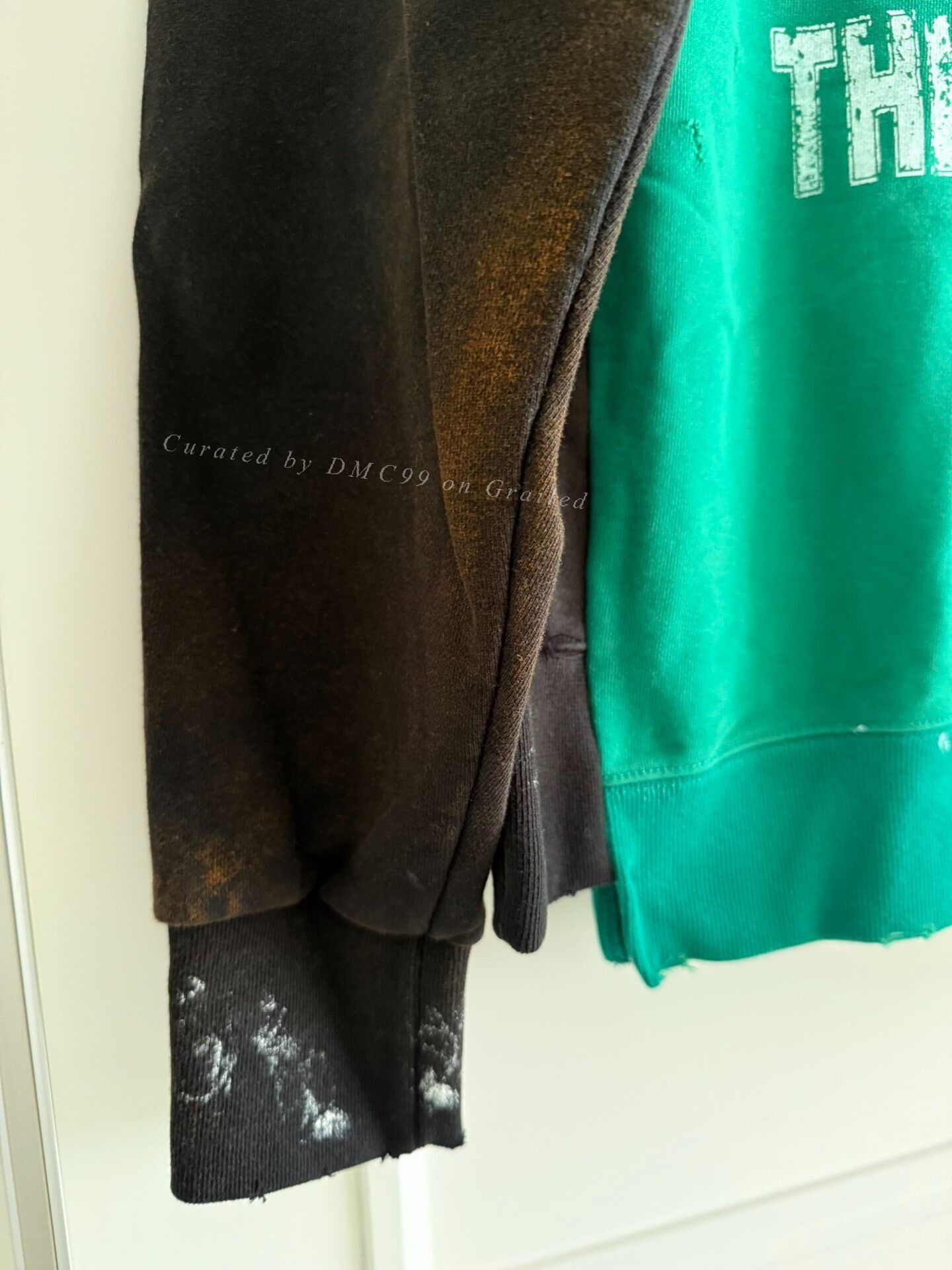 SOMET Unisex Color Block Distressed Splatter Sweatshirt Size US M / EU 48-50 / 2 - 5 Thumbnail