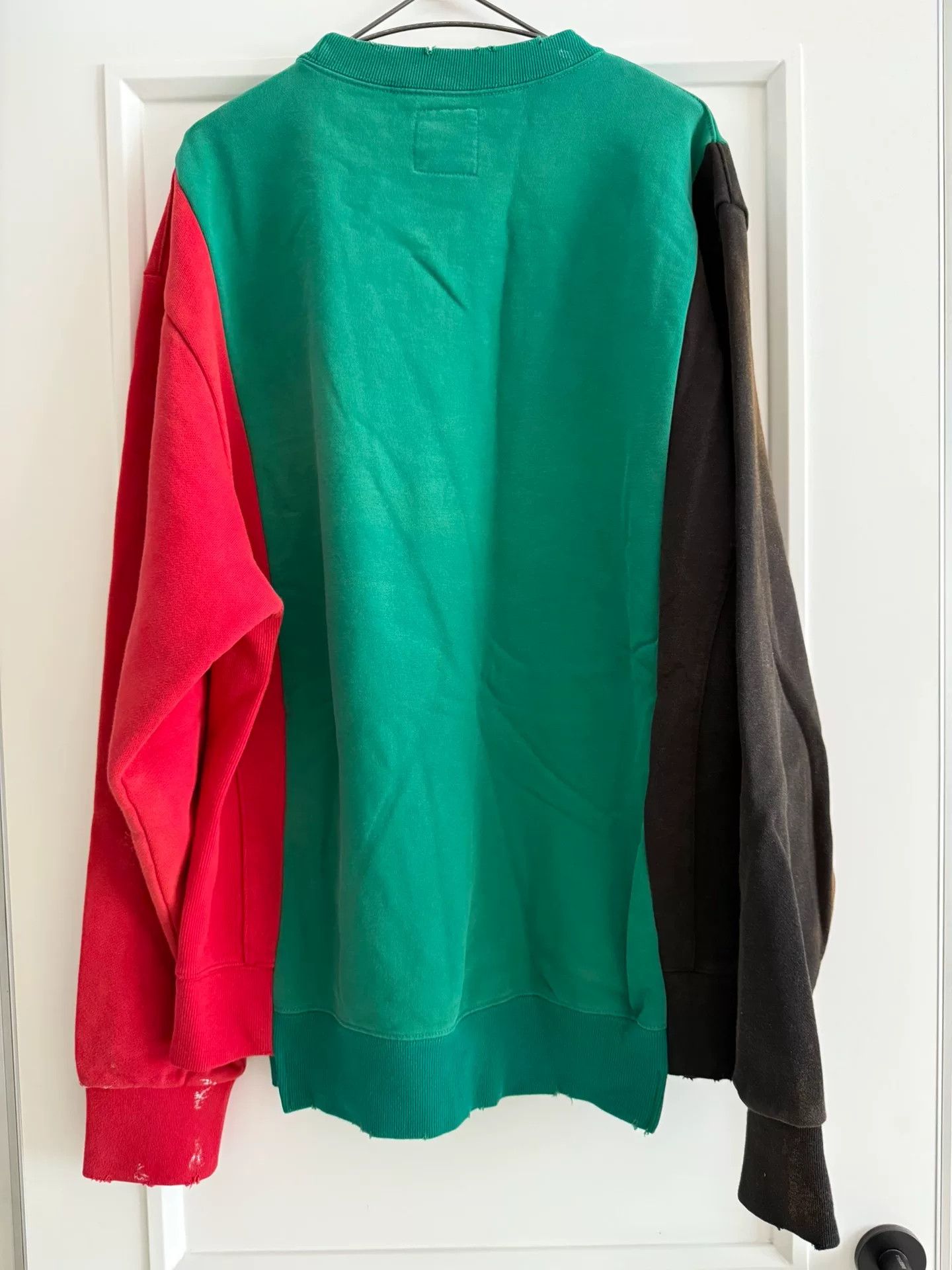 SOMET Unisex Color Block Distressed Splatter Sweatshirt Size US M / EU 48-50 / 2 - 2 Thumbnail