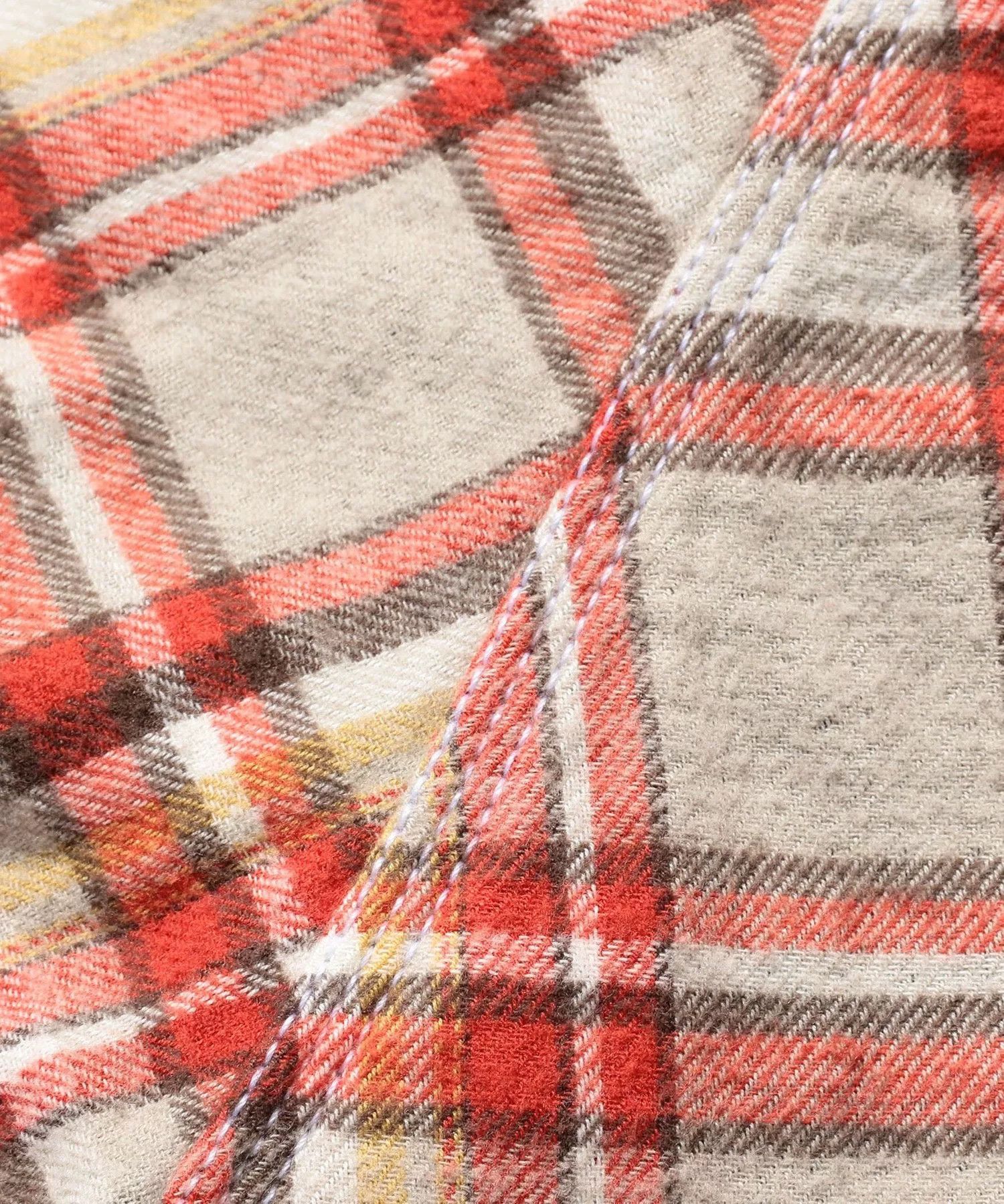 Beams Plus Beams Plus Red White Plaid Shirt Jacket Size US M / EU 48-50 / 2 - 8 Thumbnail