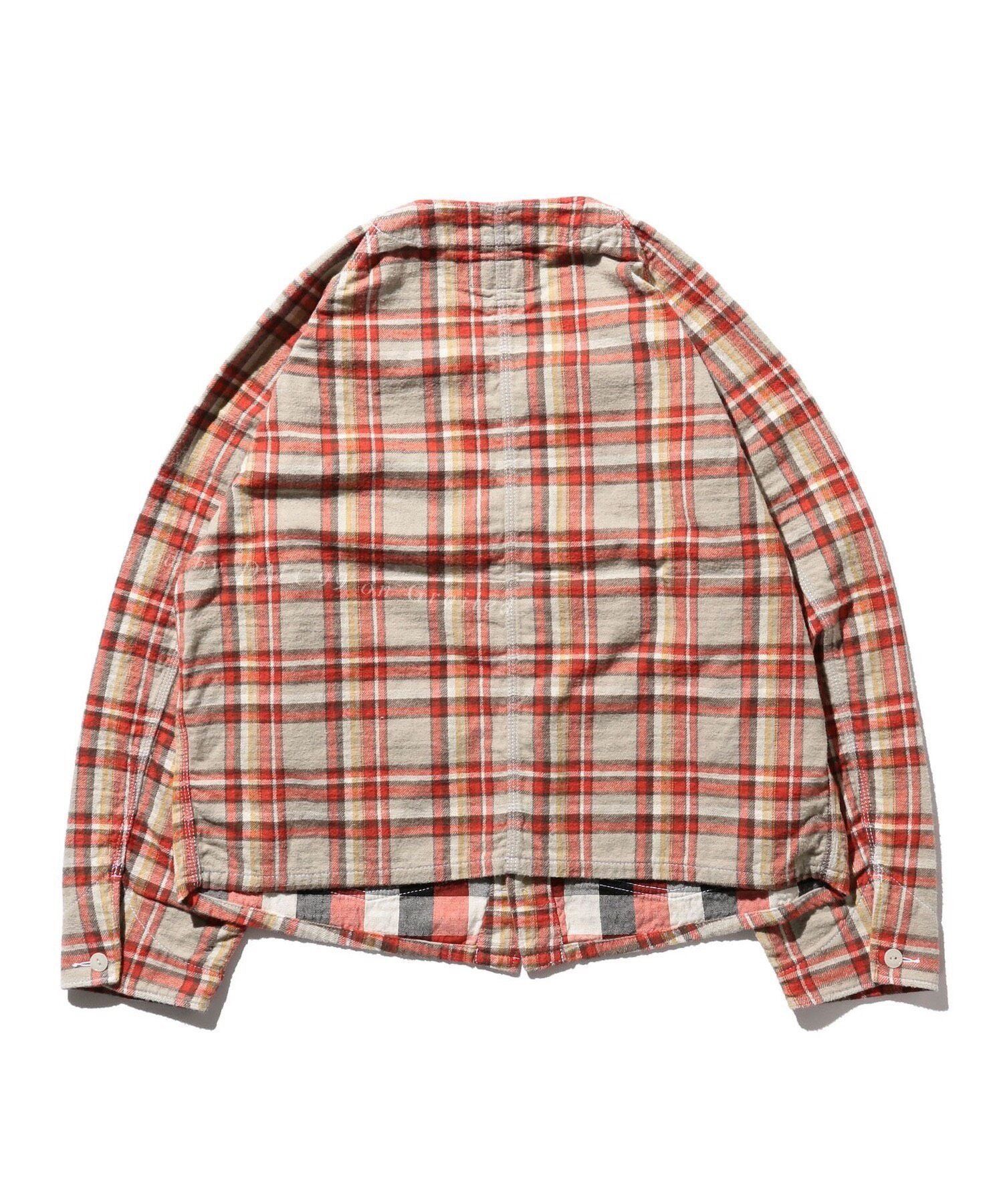 Beams Plus Beams Plus Red White Plaid Shirt Jacket Size US M / EU 48-50 / 2 - 2 Thumbnail