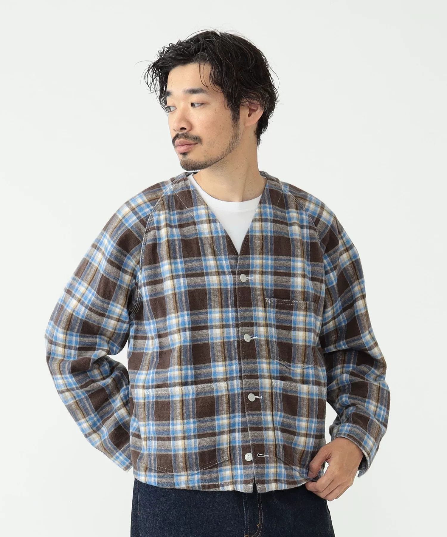 Beams Plus Beams Plus Red White Plaid Shirt Jacket Size US M / EU 48-50 / 2 - 4 Thumbnail
