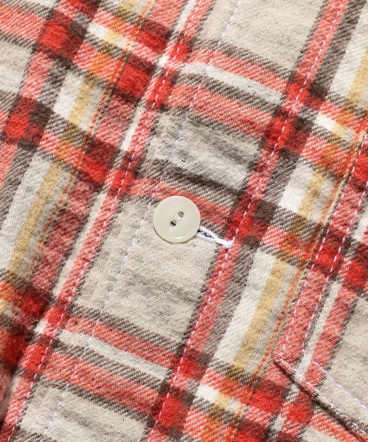 Beams Plus Beams Plus Red White Plaid Shirt Jacket Size US M / EU 48-50 / 2 - 5 Thumbnail