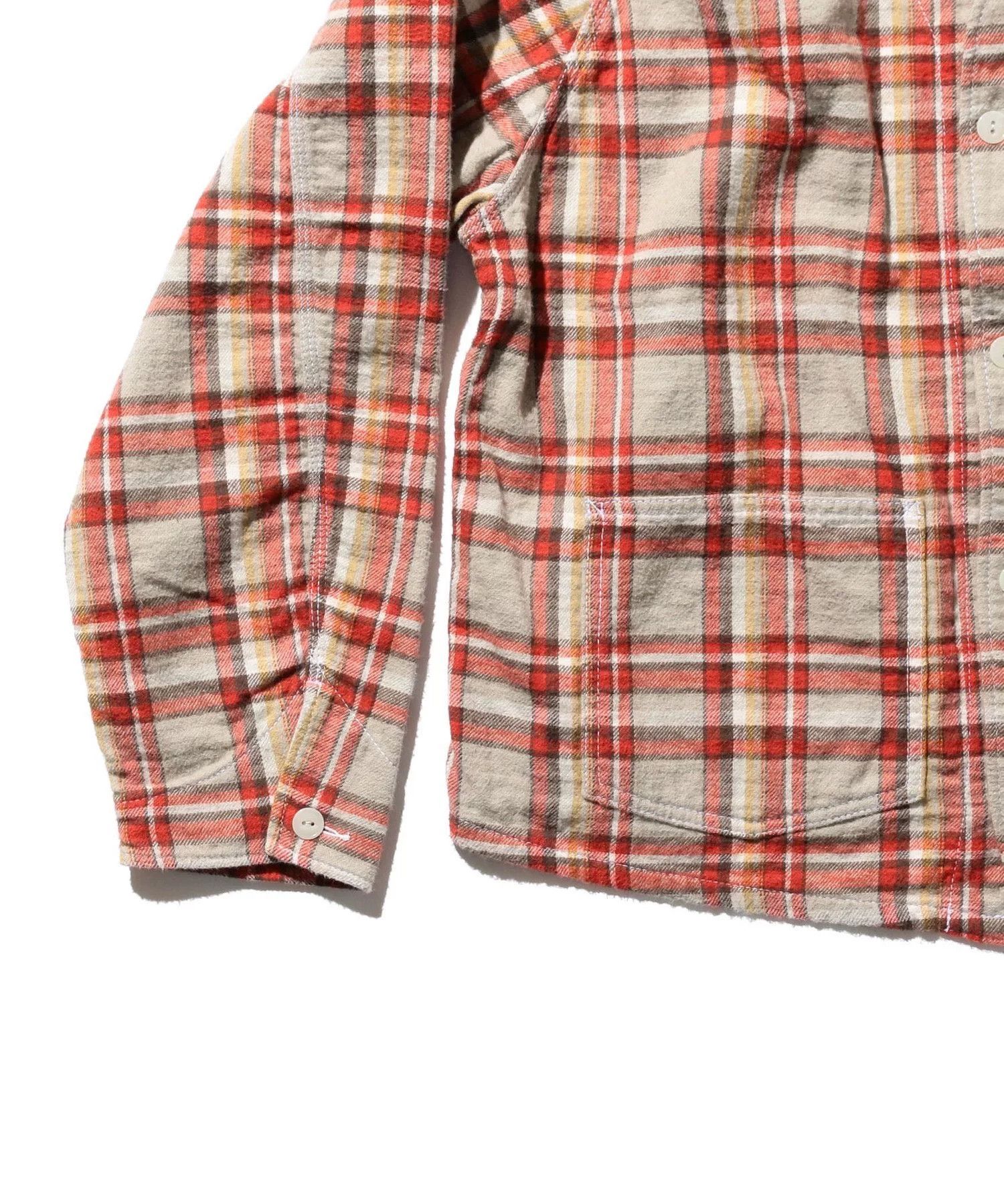Beams Plus Beams Plus Red White Plaid Shirt Jacket Size US M / EU 48-50 / 2 - 6 Thumbnail