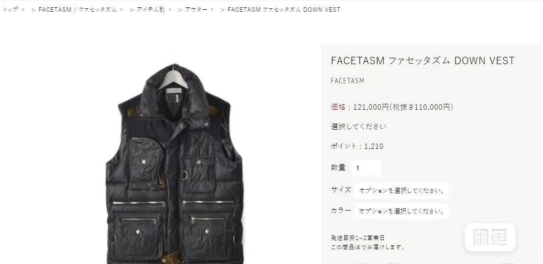 Facetasm FACETASM Multi-Pocket Down Vest Size US XL / EU 56 / 4 - 9 Thumbnail