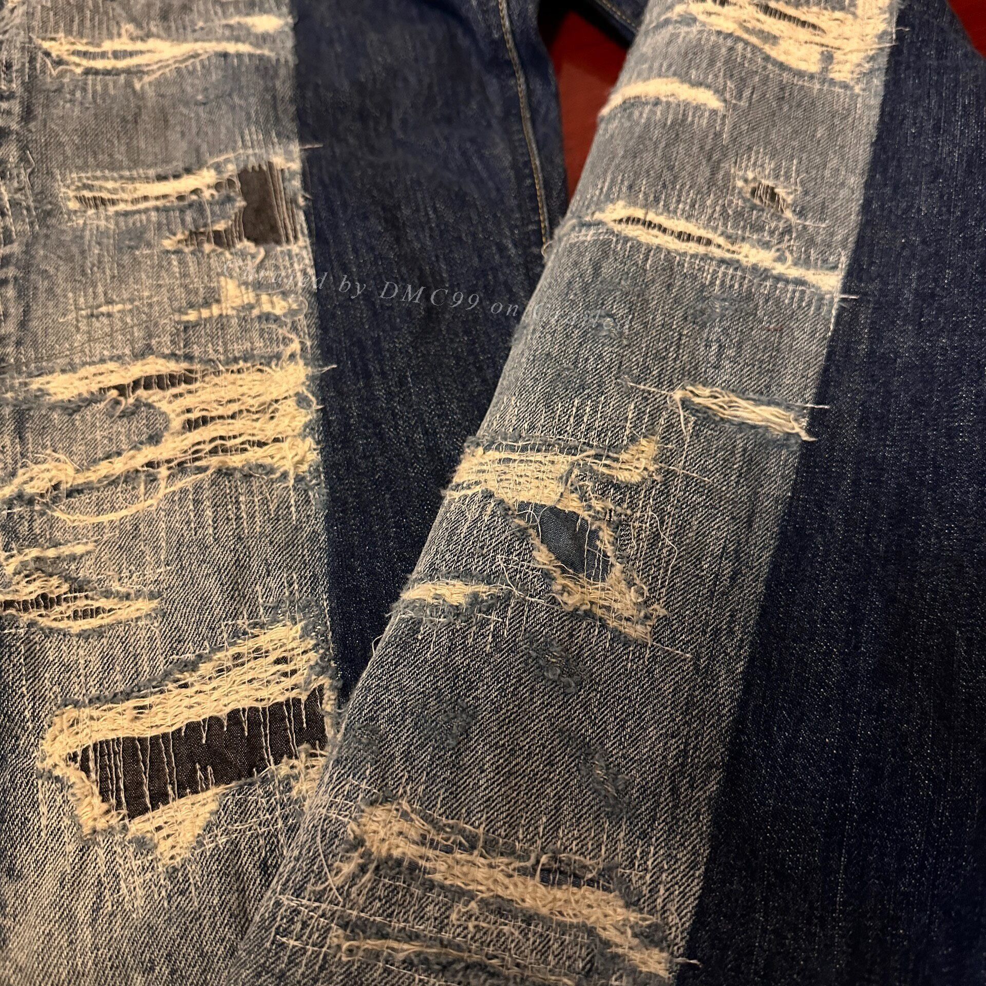 FDMTL Fdmtl Distressed Boro Jeans Size US 30 / EU 46 - 4 Thumbnail