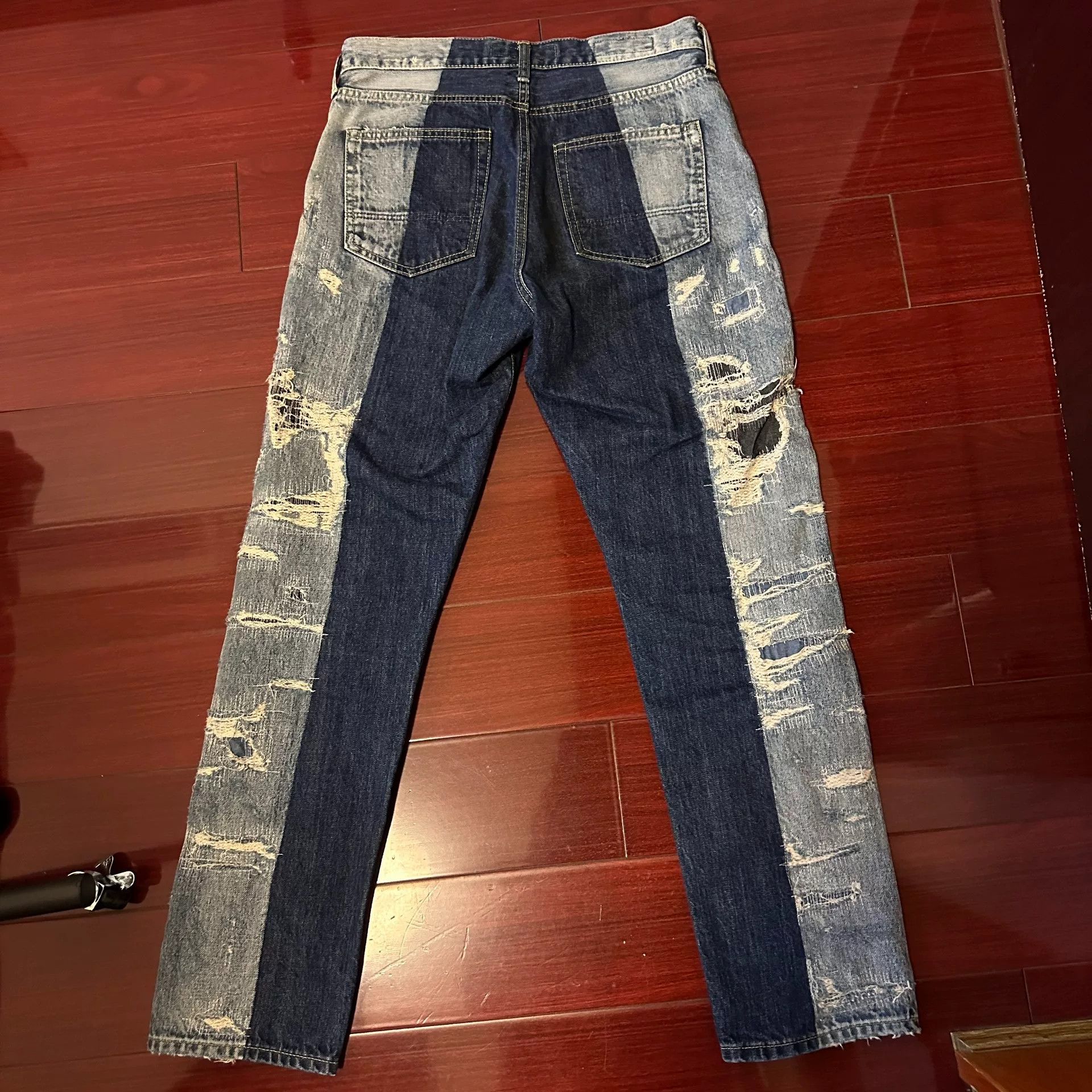 FDMTL Fdmtl Distressed Boro Jeans Size US 30 / EU 46 - 2 Thumbnail