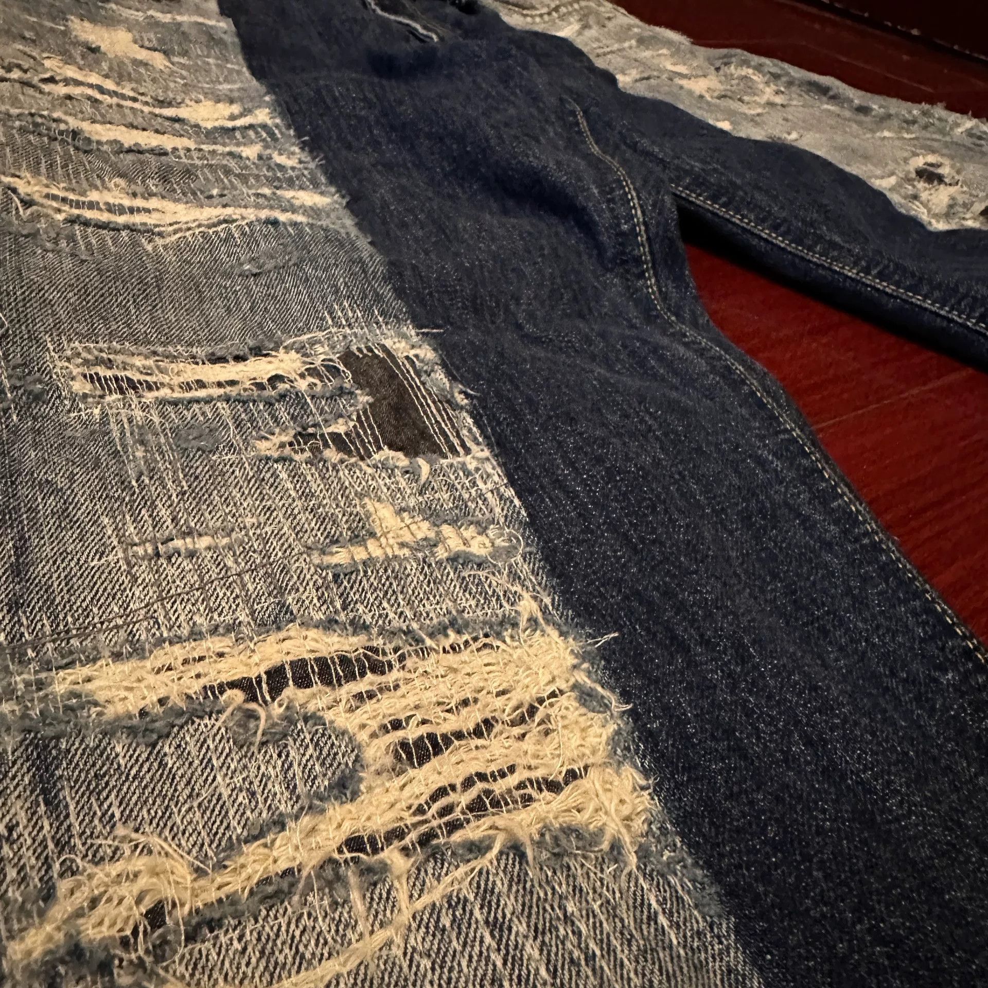 FDMTL Fdmtl Distressed Boro Jeans Size US 30 / EU 46 - 3 Thumbnail