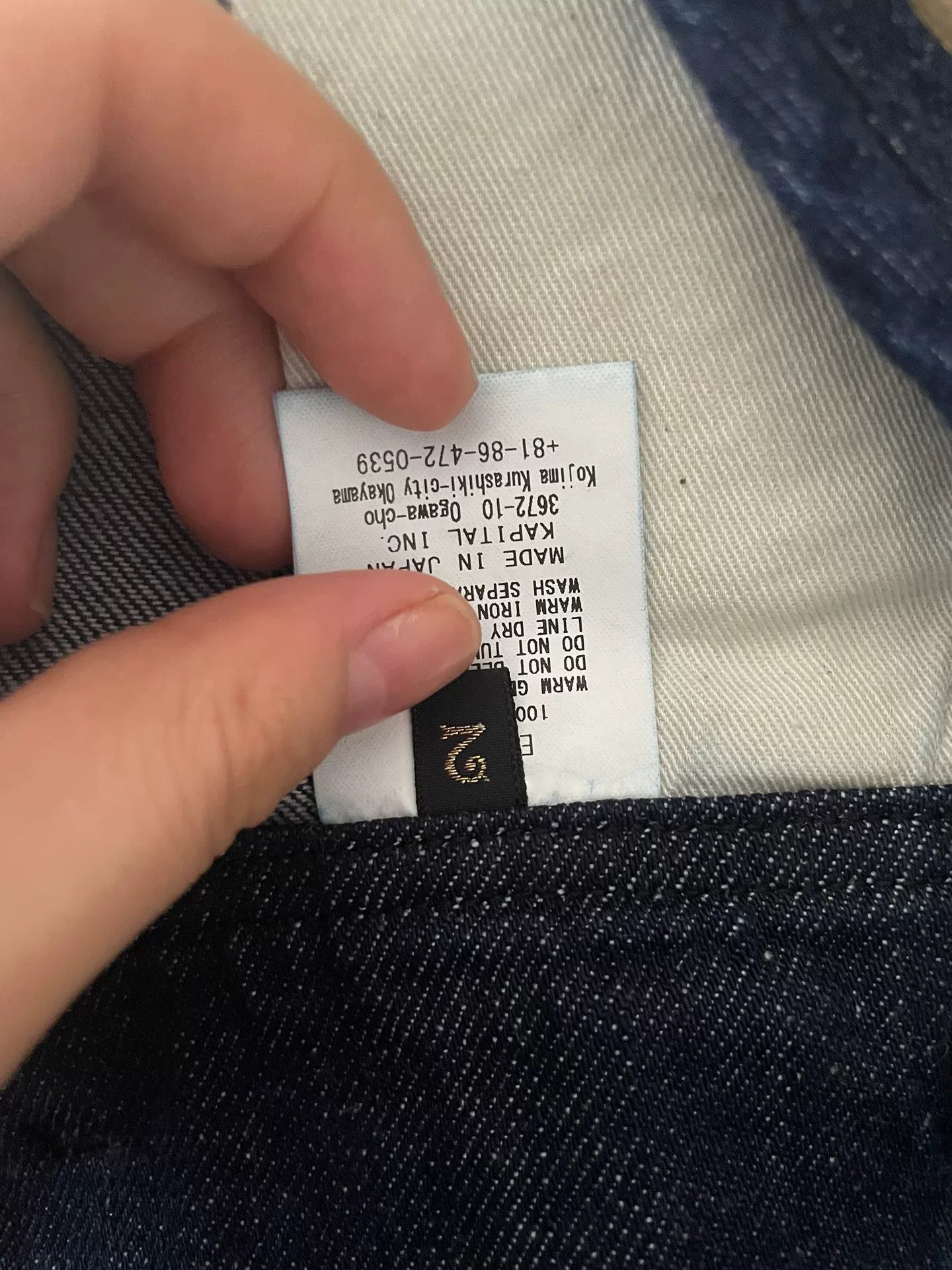 Kapital Kapital Denim Overalls Thin Straps Size 22" - 8 Thumbnail