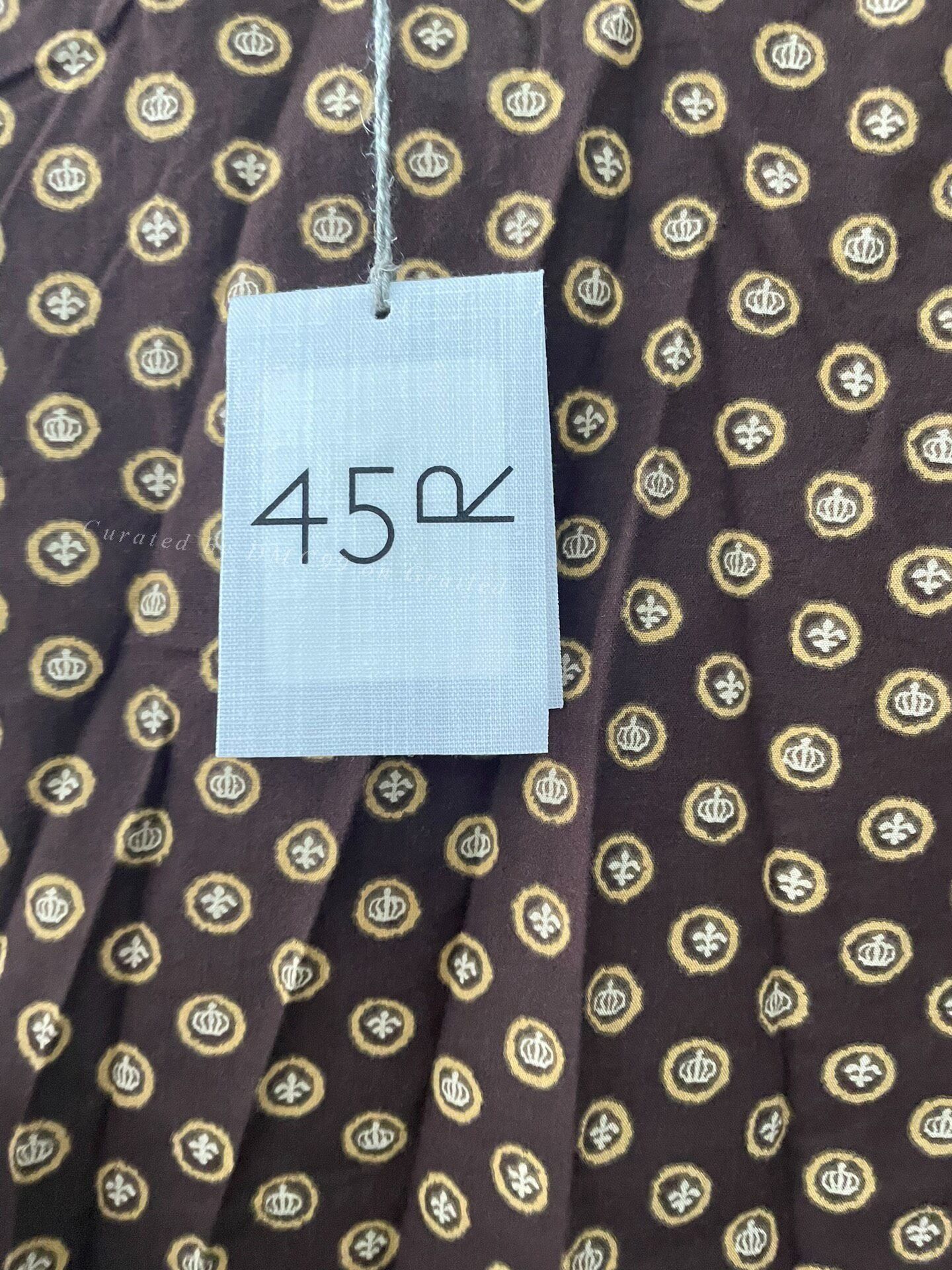 45rpm 45R Fine Check Print Mountain Shirt Size US XL / EU 56 / 4 - 8 Thumbnail