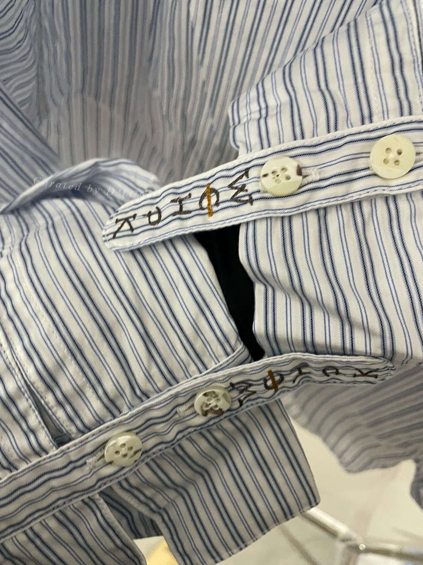 Hiroshi Kato Kapital Striped Cotton Cuff Embroidery Shirt Size XL / US 12-14 / IT 48-50 - 5 Thumbnail