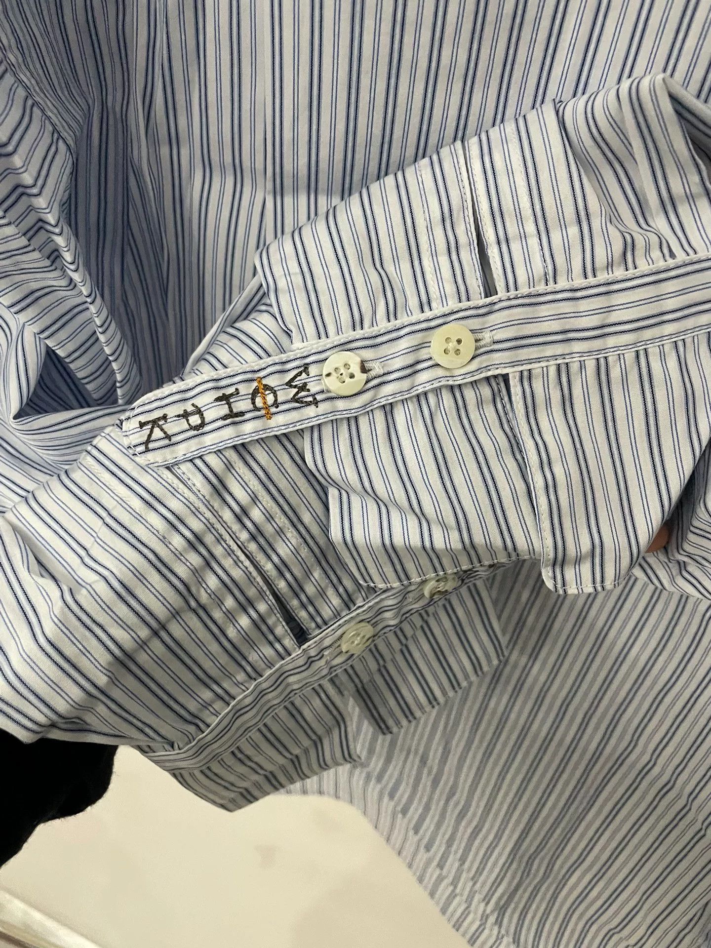 Hiroshi Kato Kapital Striped Cotton Cuff Embroidery Shirt Size XL / US 12-14 / IT 48-50 - 4 Thumbnail