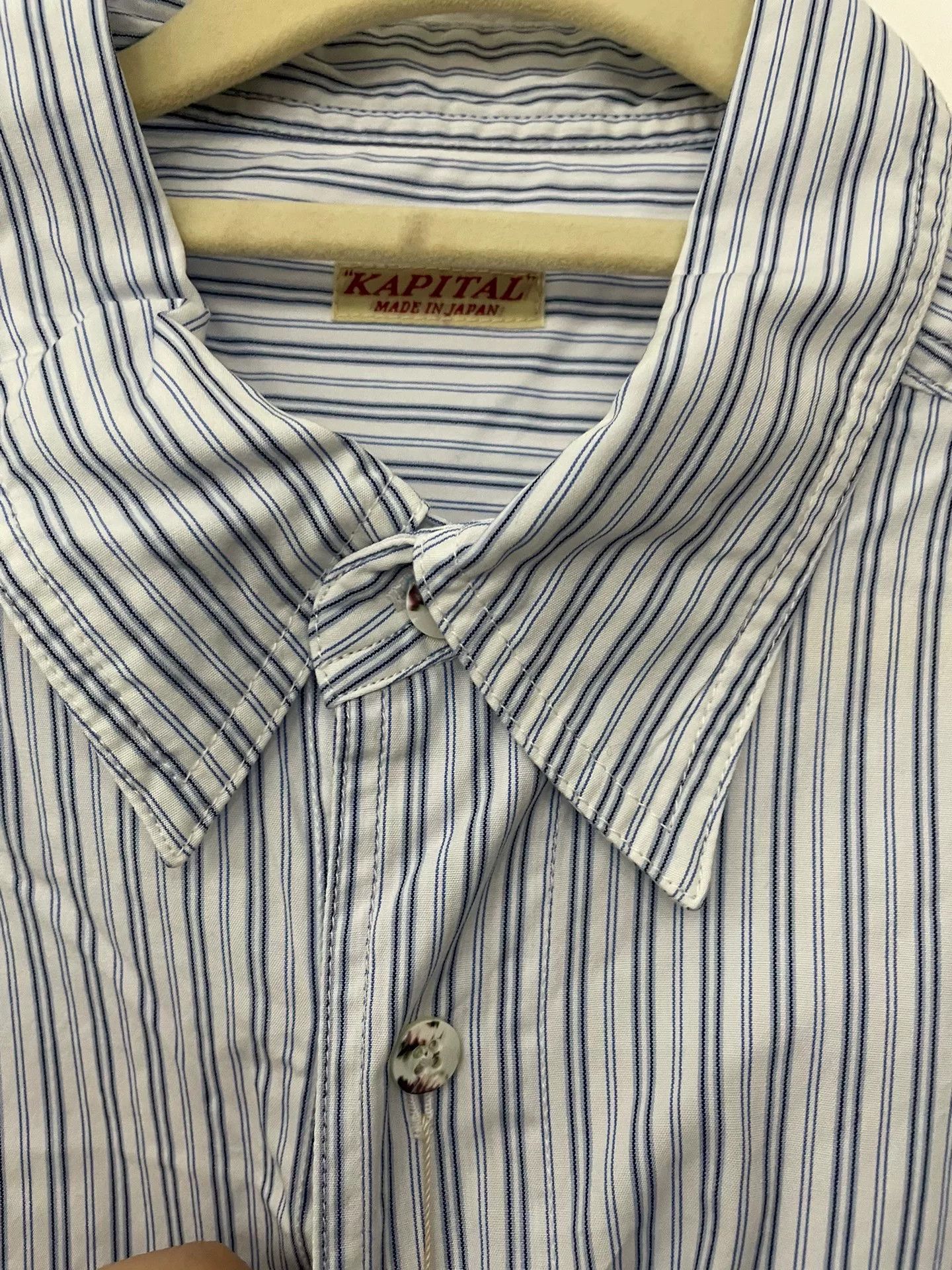Hiroshi Kato Kapital Striped Cotton Cuff Embroidery Shirt Size XL / US 12-14 / IT 48-50 - 3 Thumbnail