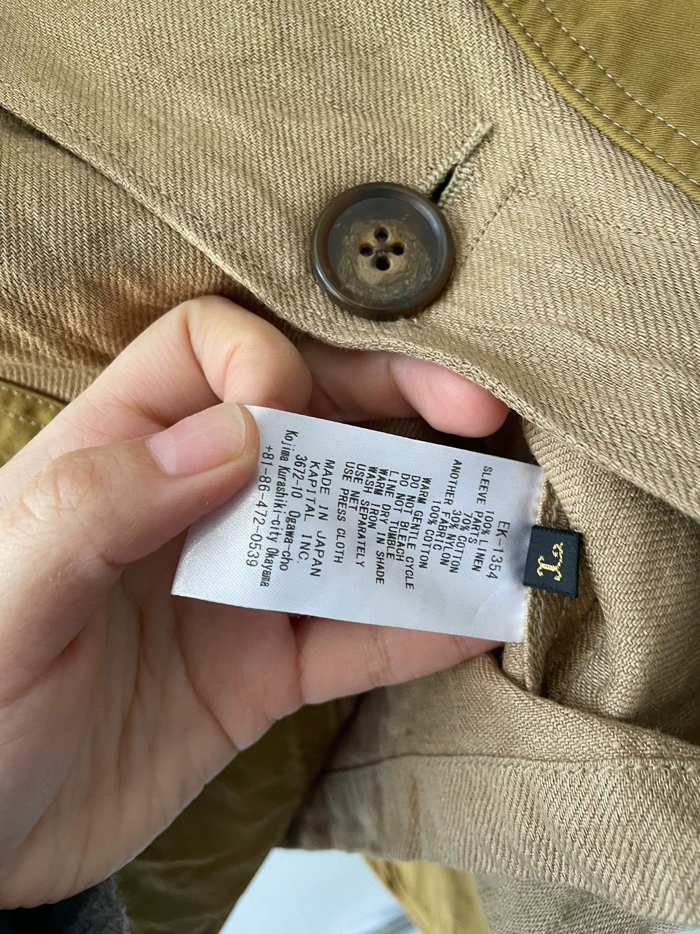 Kapital KAPITAL 23SS Cotton-Linen Jacket Size US L / EU 52-54 / 3 - 5 Thumbnail