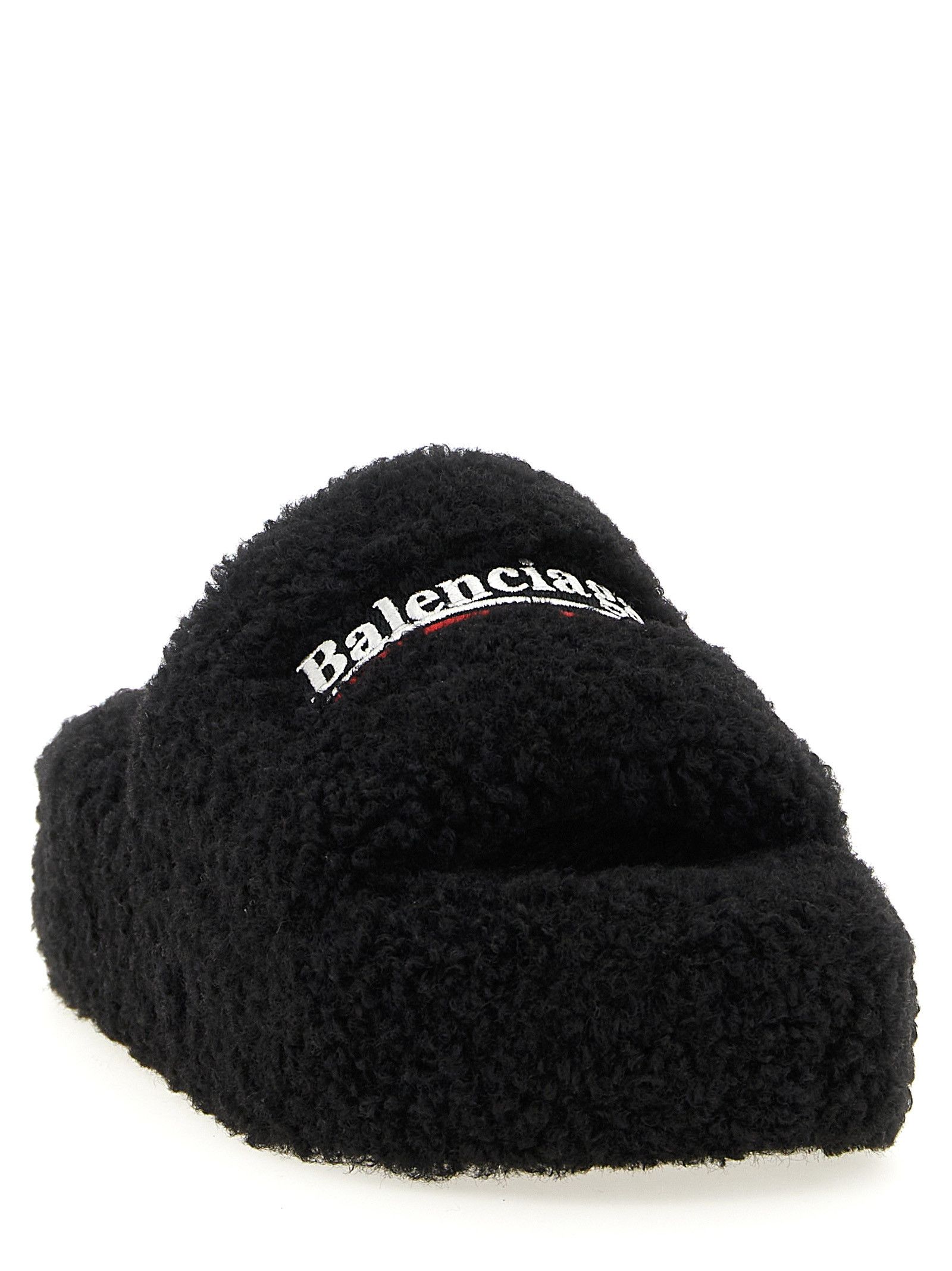 Balenciaga 'Furry Platform' slides Size US 10 / IT 40 - 2 Thumbnail