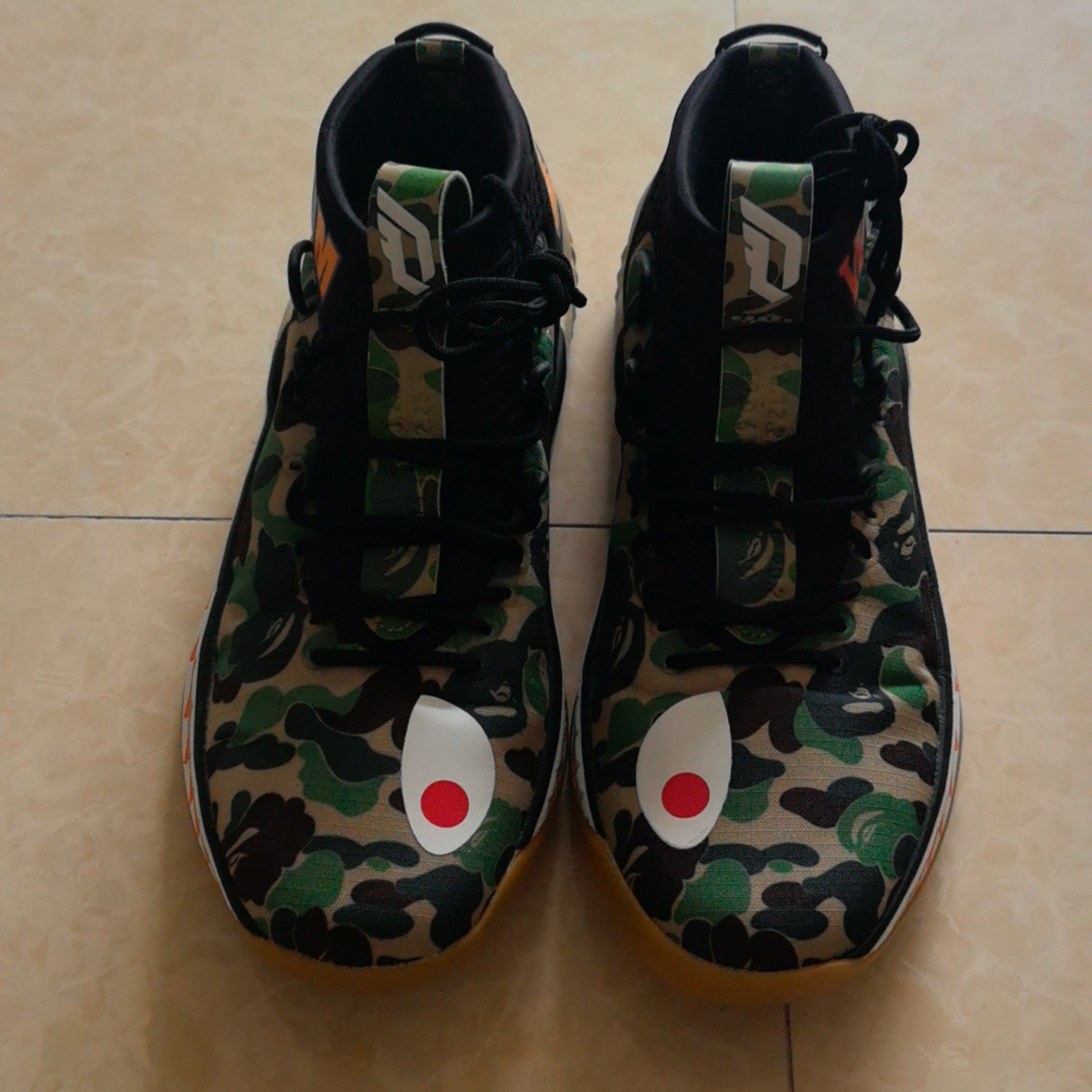 Adidas × Bape A Bathing Ape x Adidas D Lillard 4 Camo Sneakers US 9.5 Size US 10 / EU 43 - 2 Thumbnail