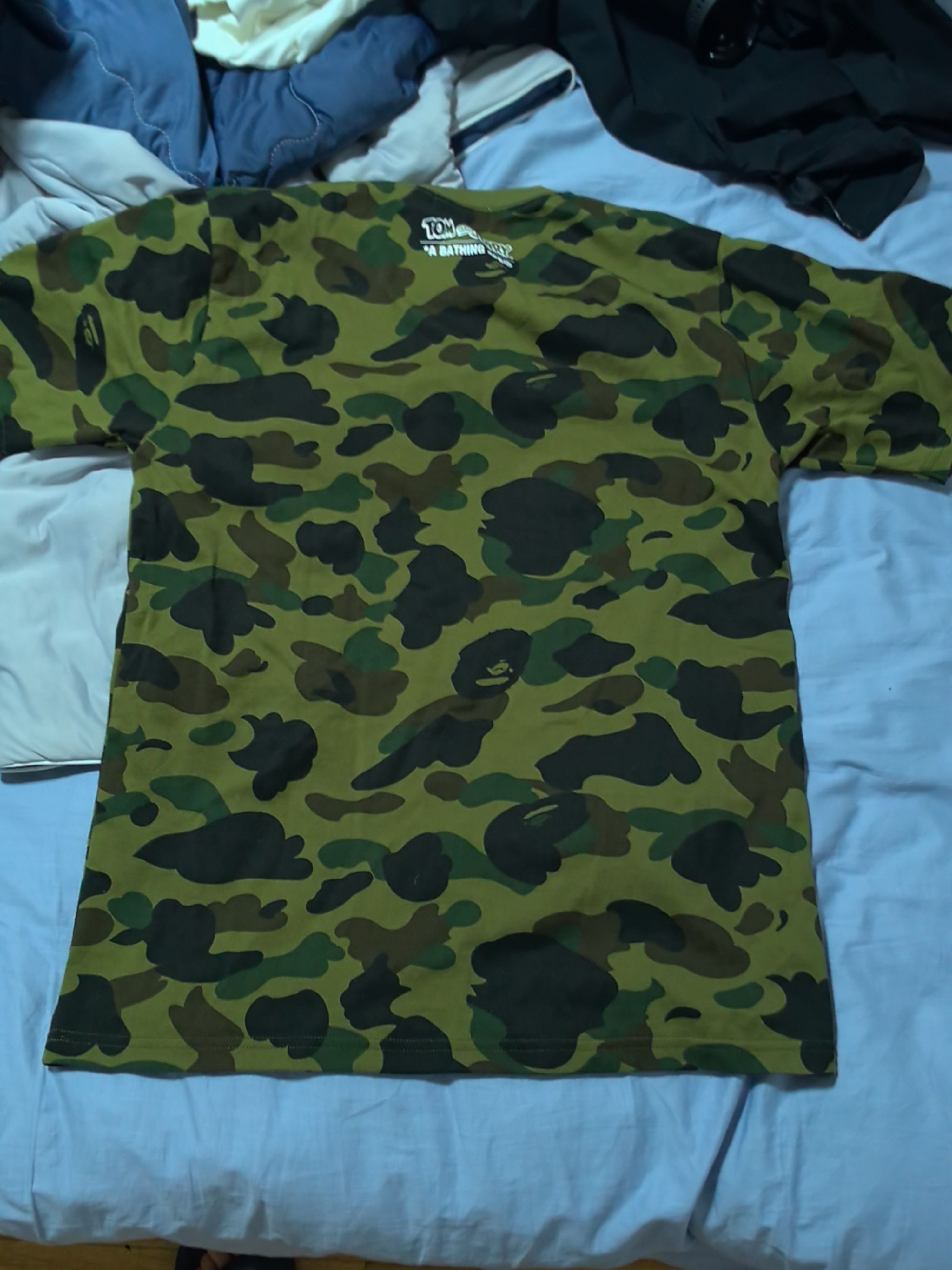 Bape A BATHING APE Camo Tom and Jerry T-Shirt Size M Size US M / EU 48-50 / 2 - 2 Thumbnail