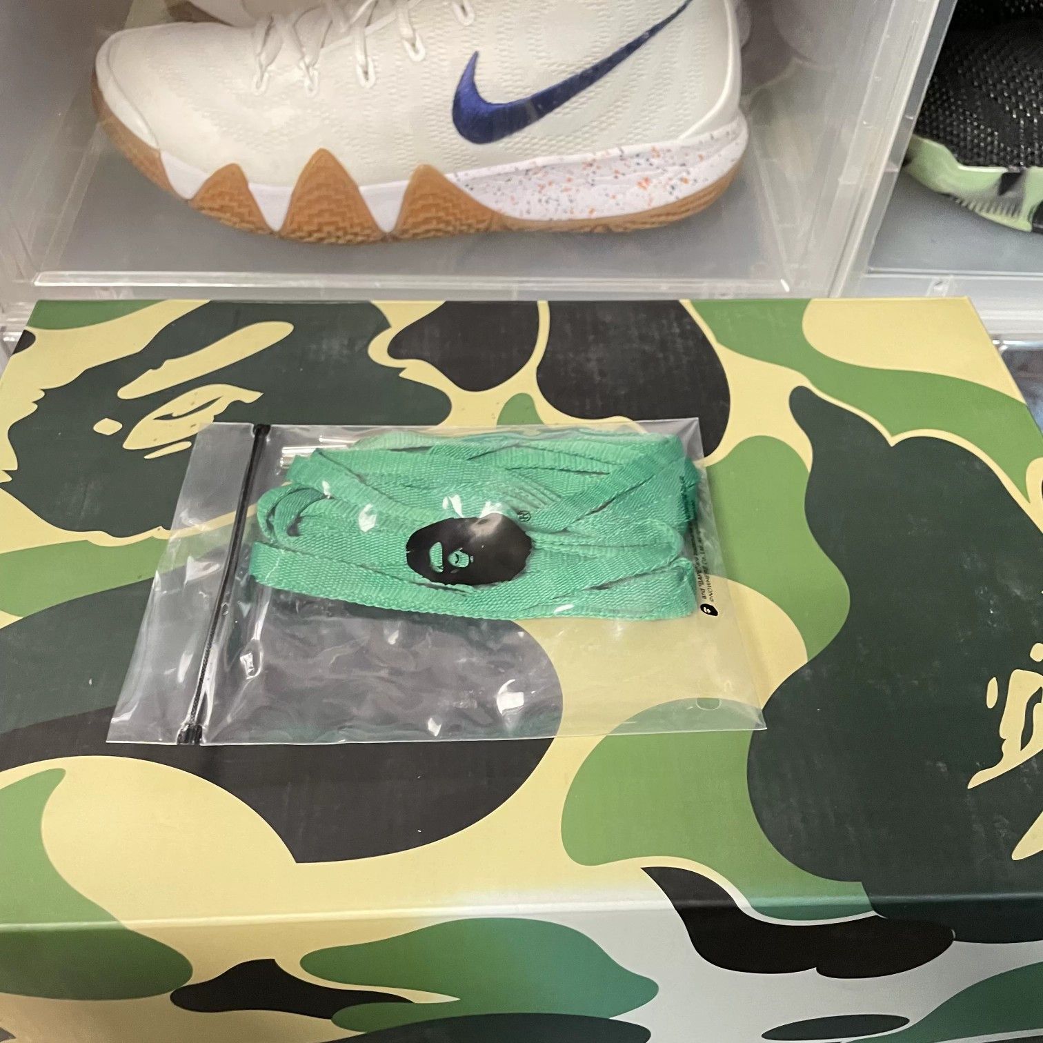 Bape A Bathing Ape Patent Leather Bapesta Sneakers US 11 Size US 12 / EU 45 - 6 Thumbnail